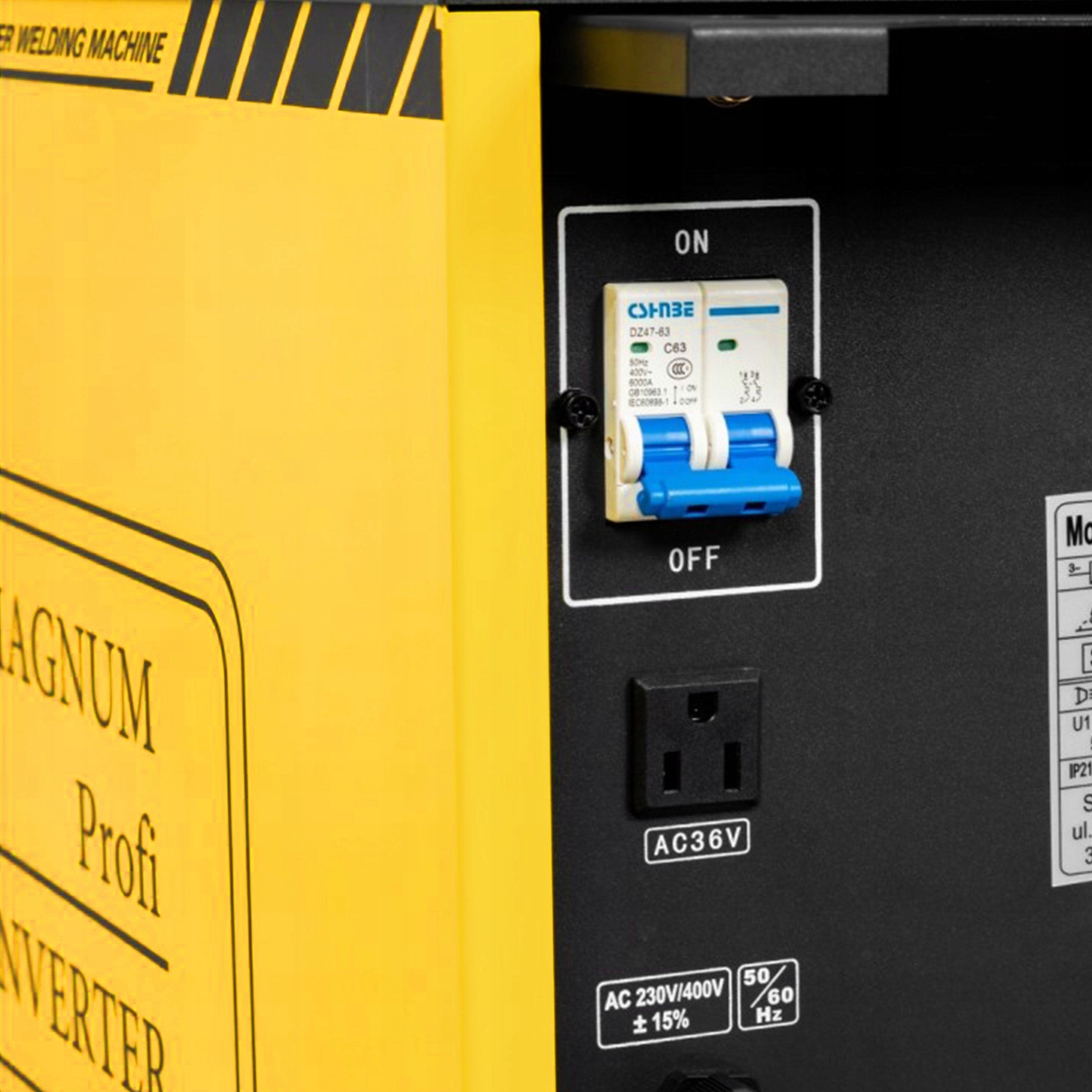 WELDING MACHINE MAGNUM MIG 290 AUTOMATIC V2 230V 400V SOLDERING MMA 4X4 IGBT Power consumption 9.2 kVA