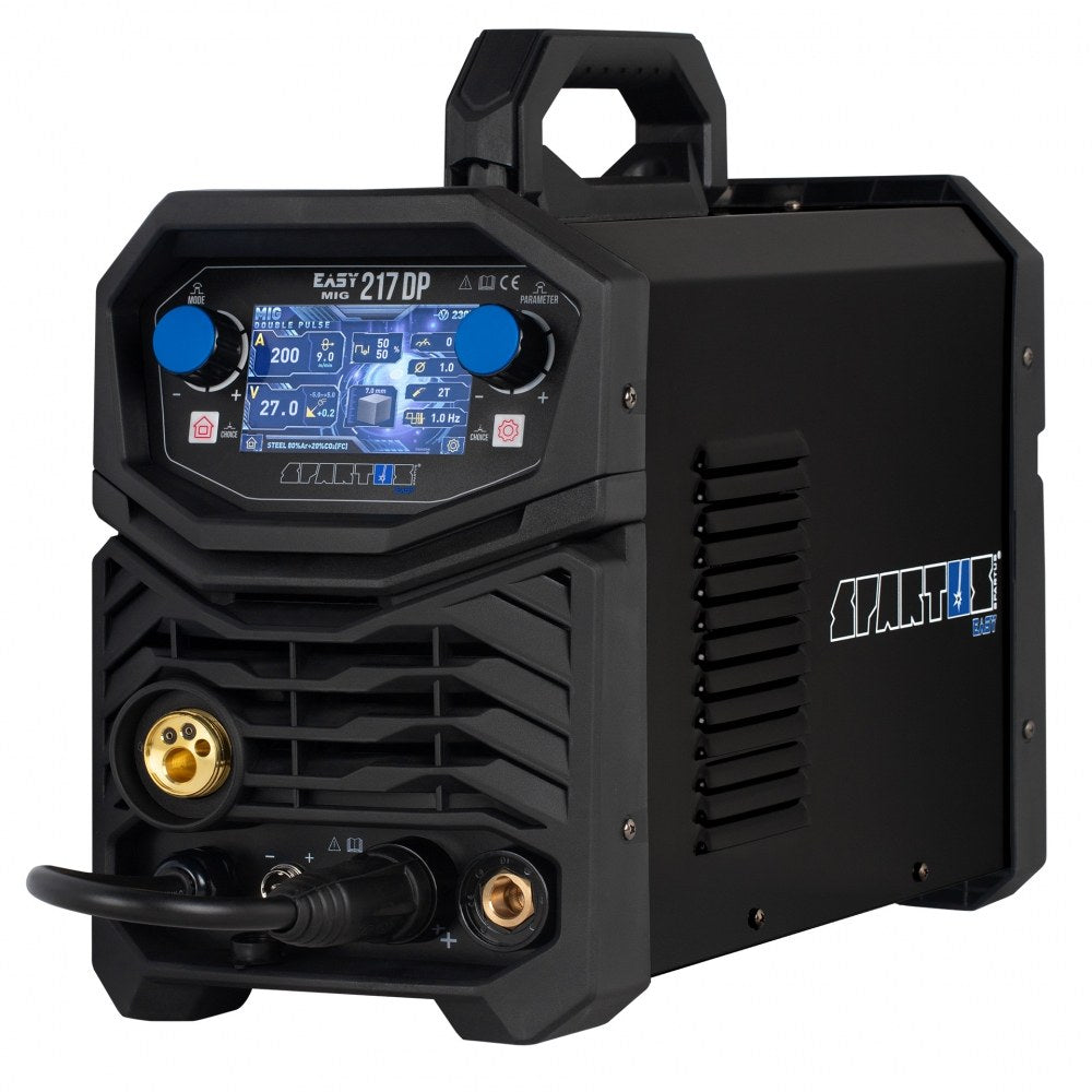 WELDING MACHINE MIGOMAT MMA TIG 3IN1 EASYMIG 217 DUAL PULSE SYNERGY LCD SPARTUS EAN (GTIN) 5900391243589
