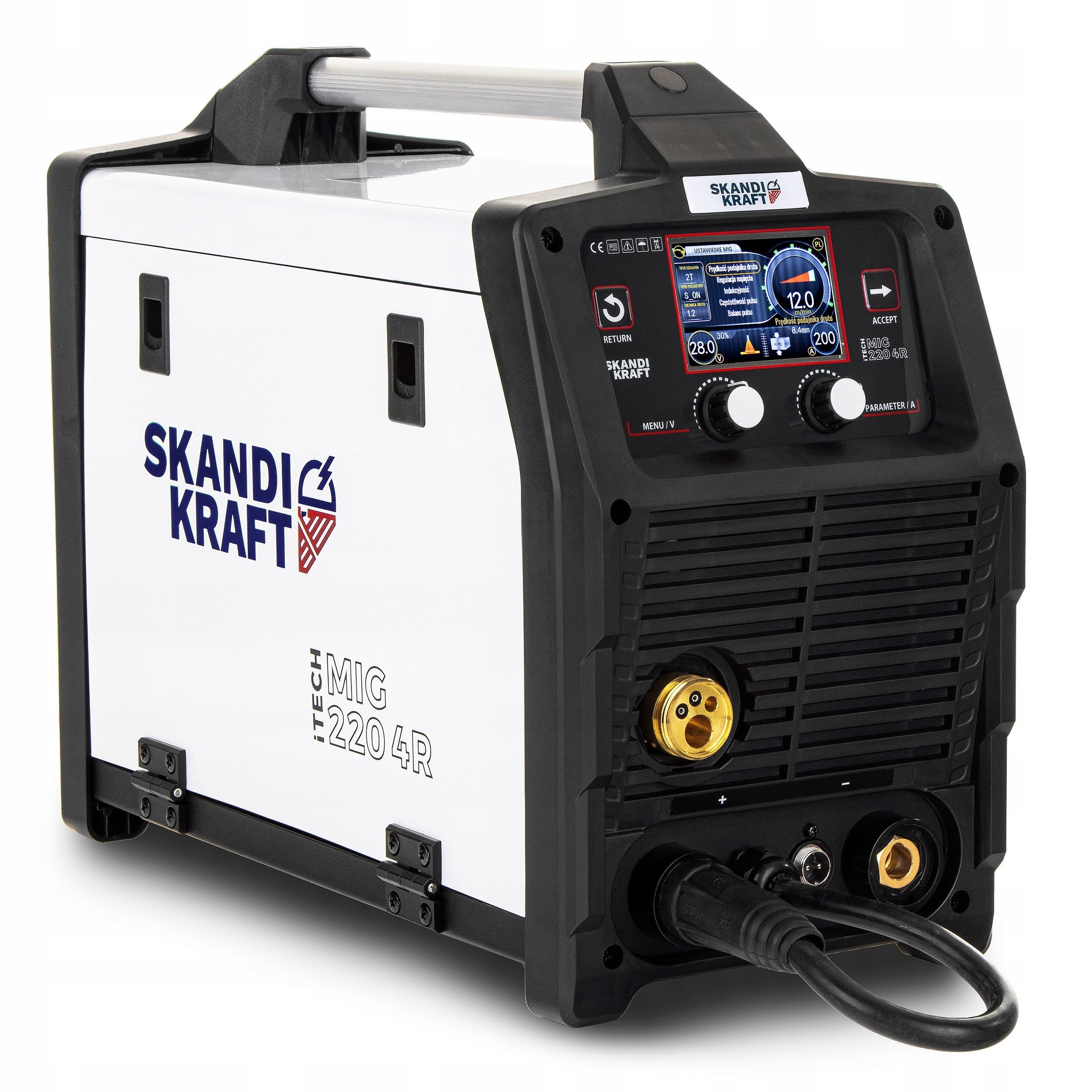 WELDING MACHINE MIGOMAT SKANDI KRAFT MIG 220 4R MIG MAG MIGOMAT SYNERGY ALUMINIUM Packaging status original