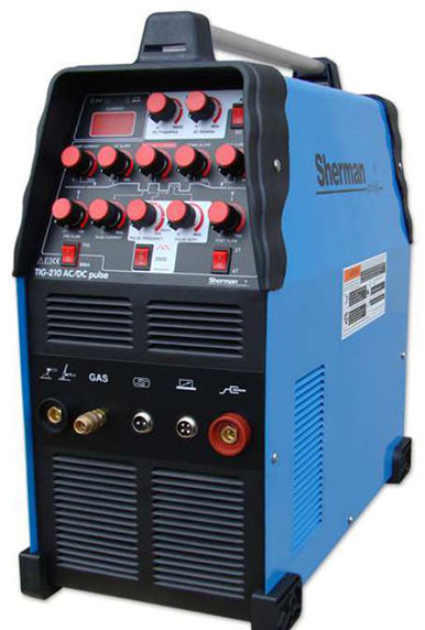 WELDING MACHINE SHERMAN TIG 210 AC/DC PULSE 200A MMA ALUMINIUM Manufacturer code Sherman TIG 210 AC/DC XRT4