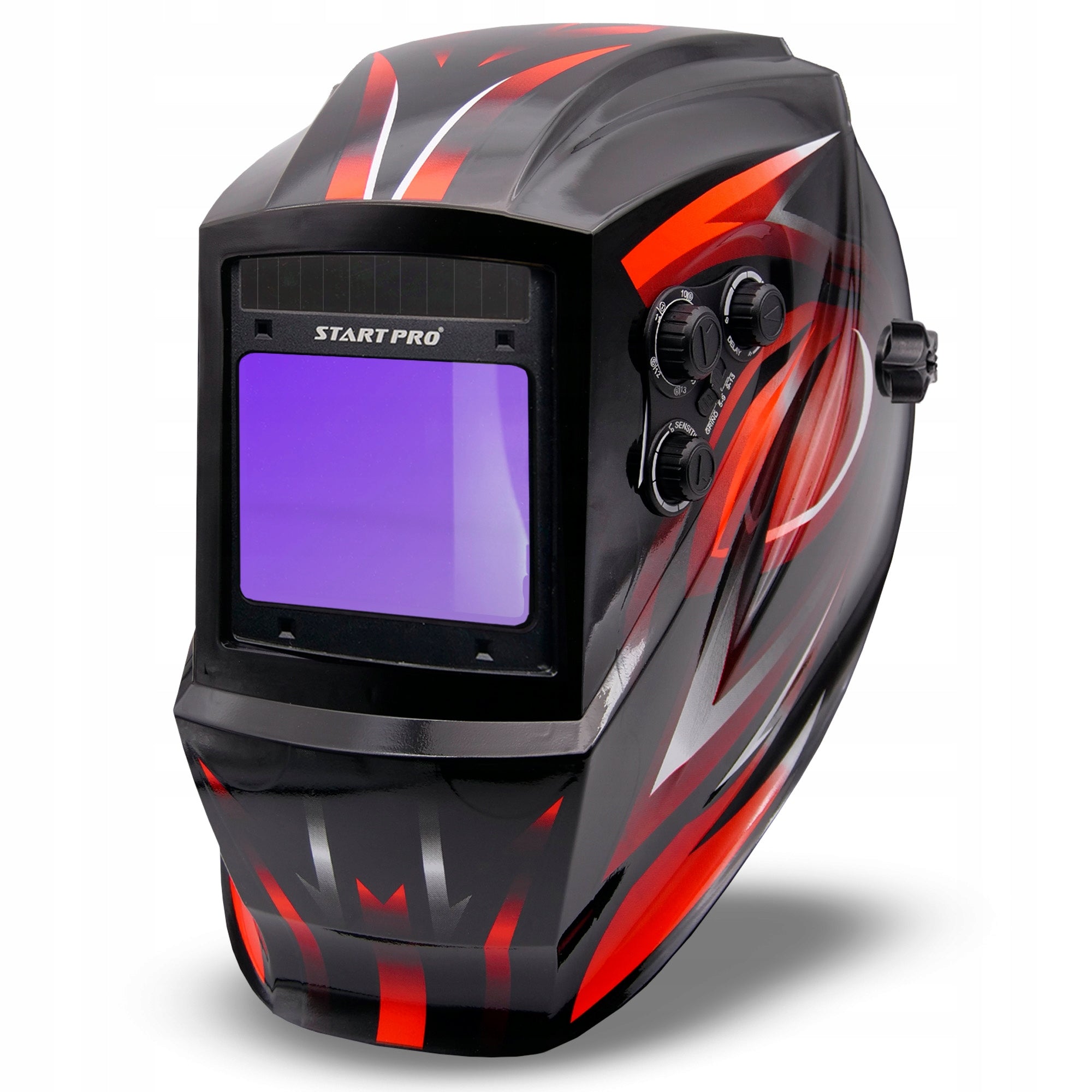 WELDING MASK SELF-TINTING VISOR TRUE COLOR +2 batteries +4 glasses