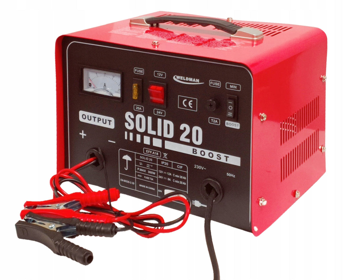 WELDMAN SOLID 20 CAR RECTIFIER 12/24V – BATTERY CHARGER Batteries included no