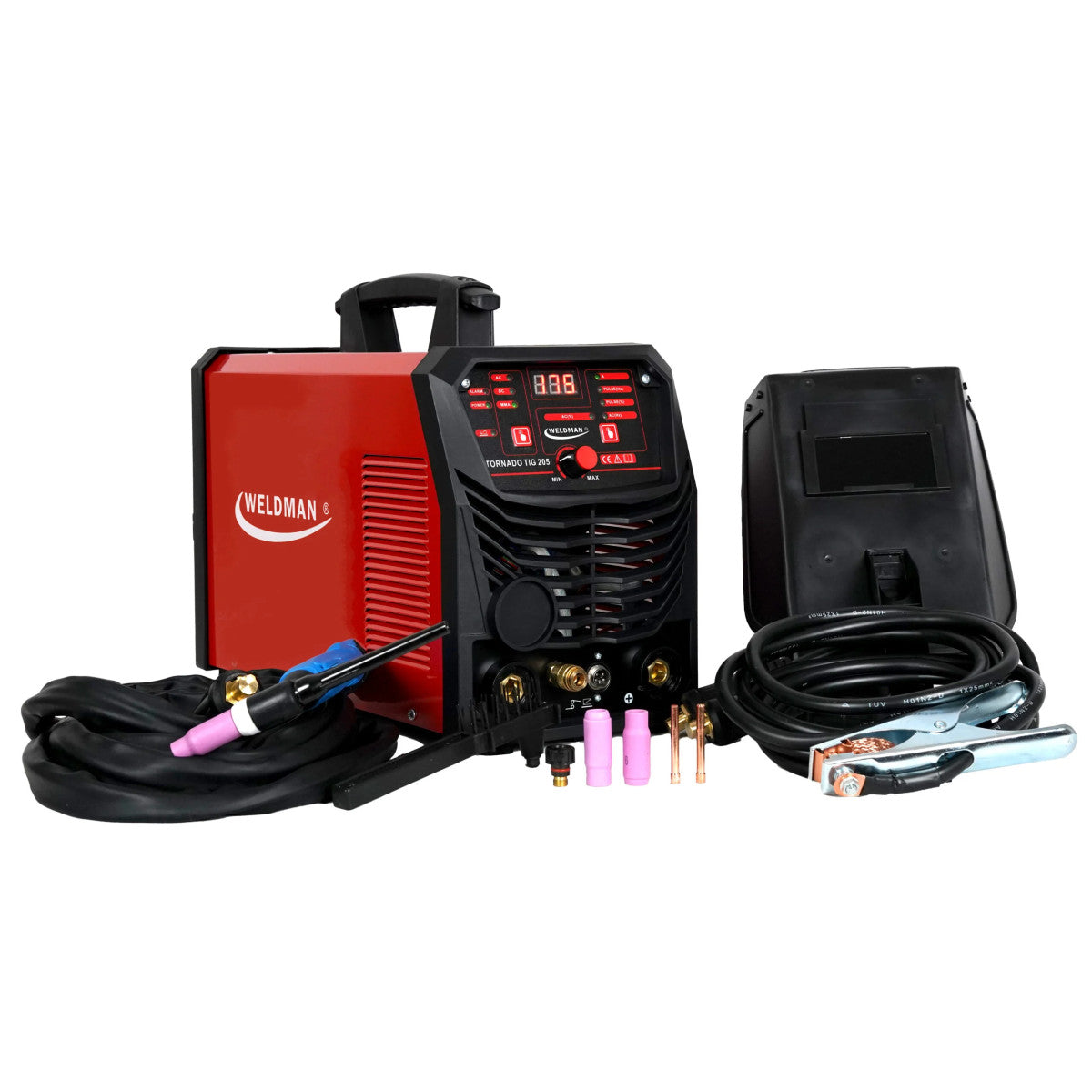 WELDMAN TORNADO TIG 205 AC/DC HF PULS TIG MMA Welder 200A IGBT SET3 Brand Weldman