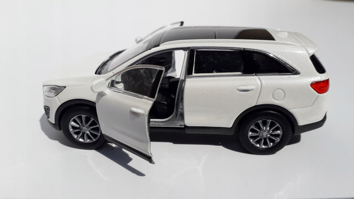 WELLAS KIA Sorento White Pearl Stick Metal Tadpole WELLY 1:34-1:39