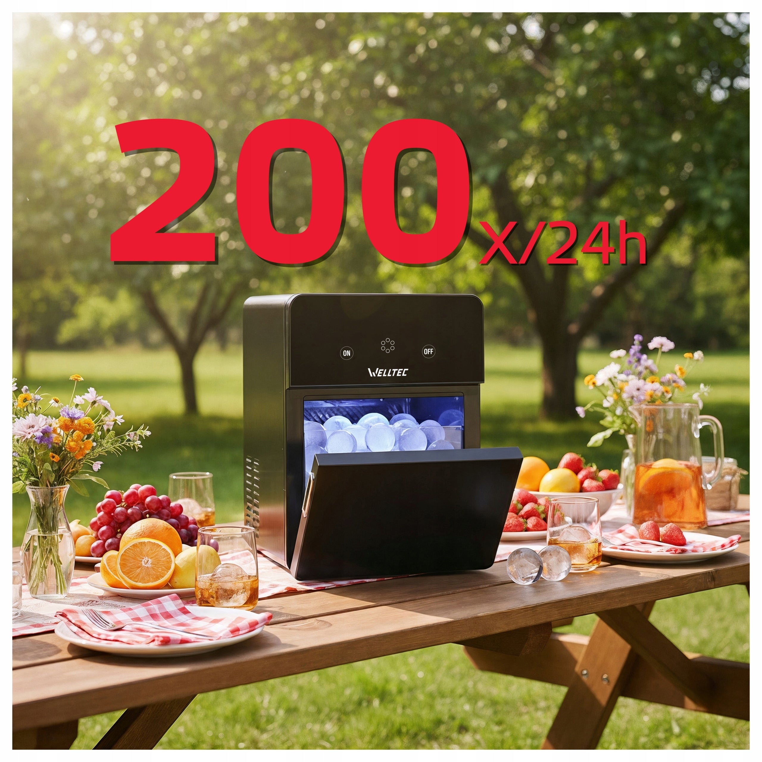 WELLTEC ICE360 PRO ICE MAKER | 5cm BALLS | 10kg/24h + ACCESSORIES Manufacturer code ICE360 Pro