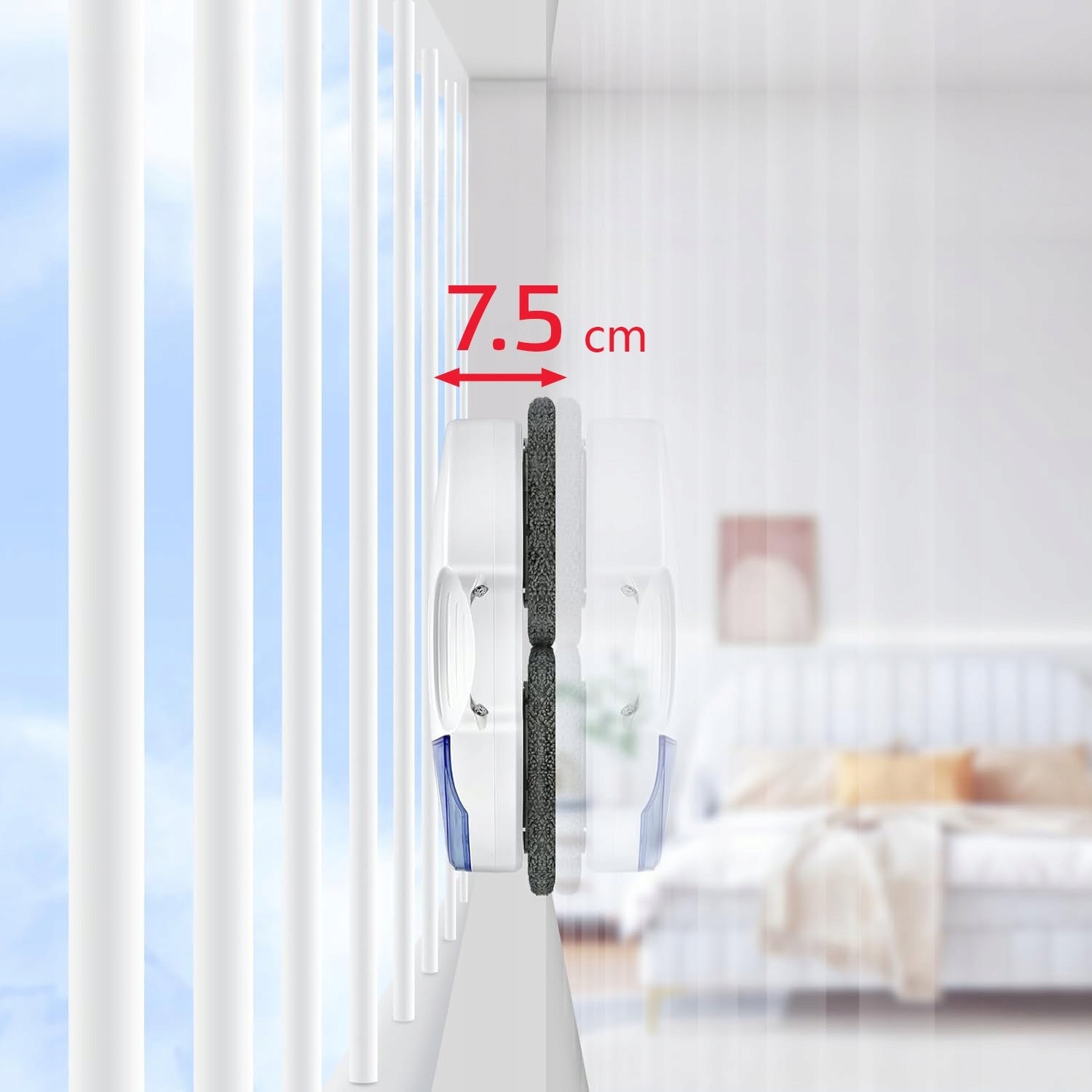 WELLTEC RX10 PRO - WINDOW CLEANING ROBOT | 4000Pa | WiFi | REMOTE CONTROL + ACCESSORIES Manufacturer code RX10 Pro White