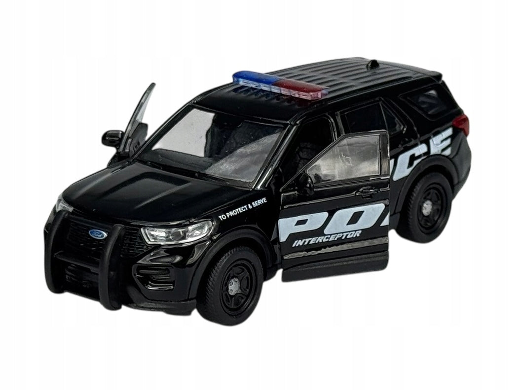 WELLY 2023 FORD EXPLORER POLICE 1:34 NEW METAL MODEL 43837