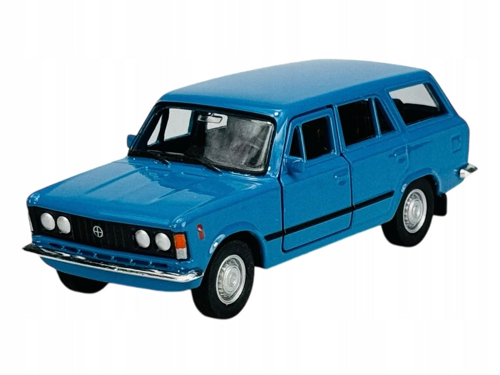 WELLY FIAT 125P STATION WAGON BLUE 1:34 LEGENDS PRL METAL MODEL