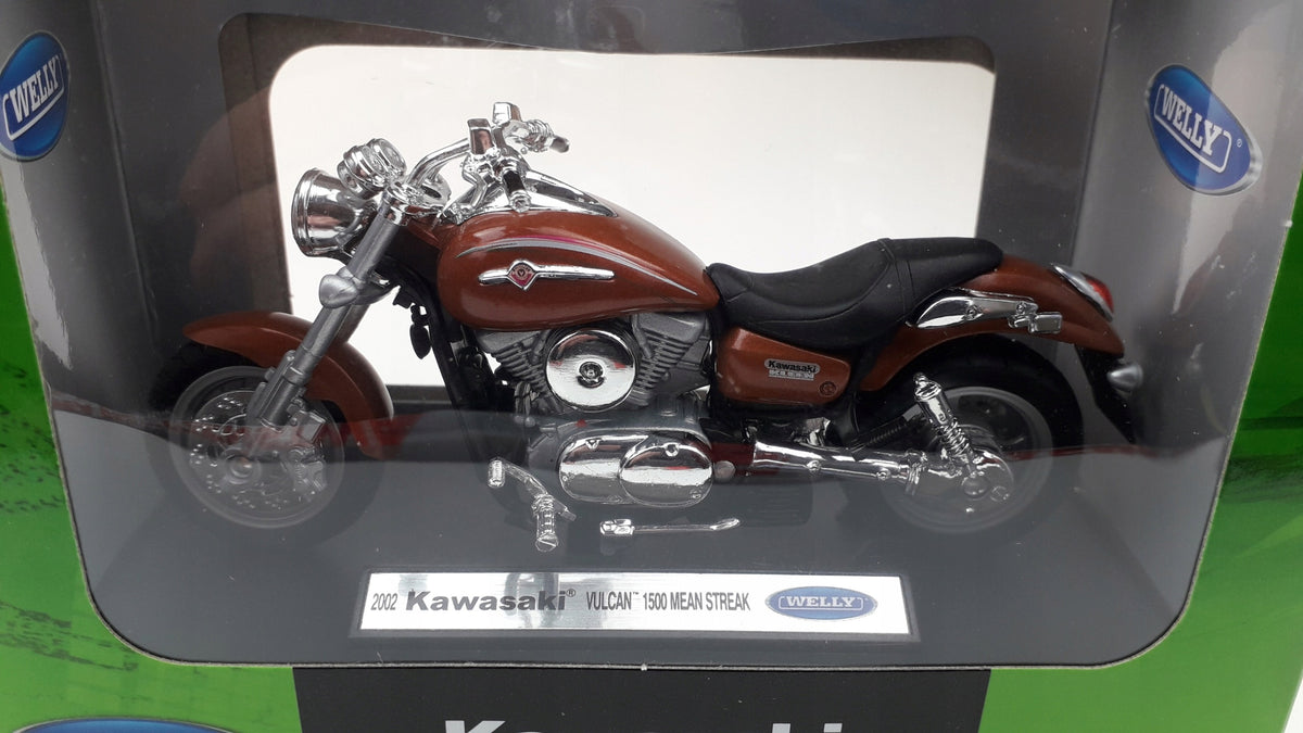 WELLY Kawasaki Vulcan 1500 Mean Streak 2002 Metal Motorcycle WELLY 1:18 Manufacturer code 29959641