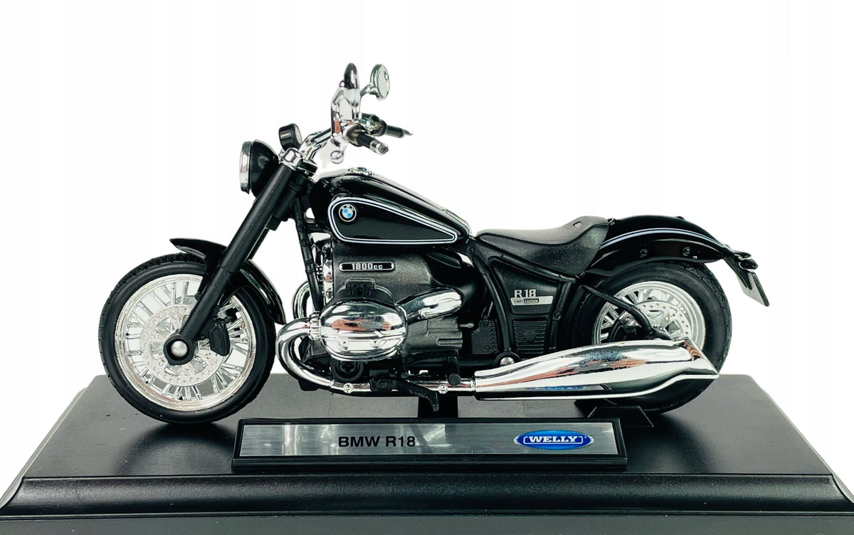 WELLY Motorcycle BMW R 18 Black Beta Metal Model WELLY 1:18 Brand Welly