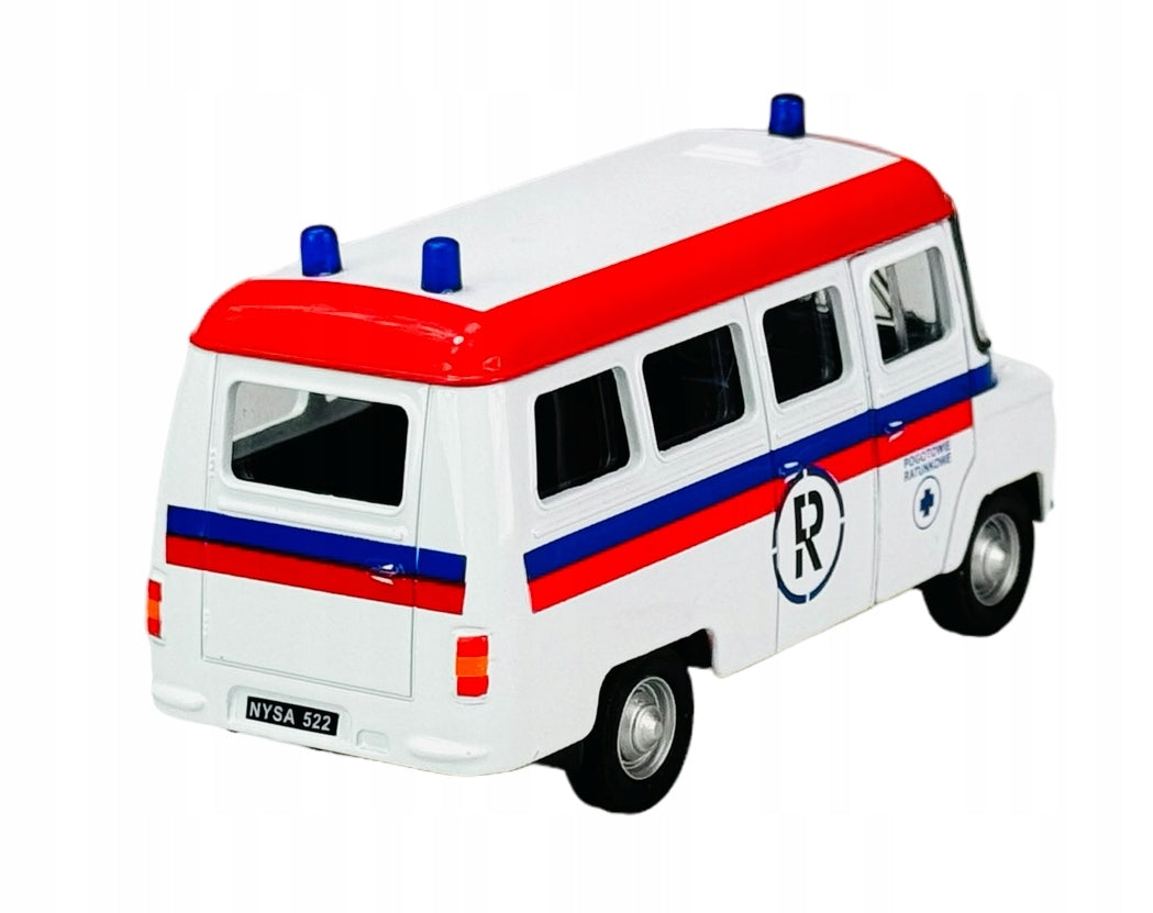 WELLY NYSA 522 AMBULANCE WHITE 1:34 LEGENDS PRL NEW CAR METAL 43674 Material metal plastic