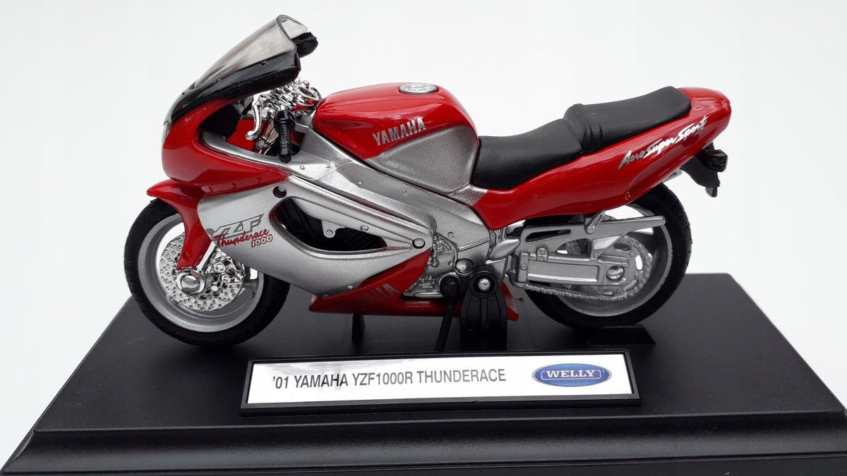 WELLY YAMAHA YZF1000R THUNDERACE 2001 Red Metal Motorcycle WELLY 1:18