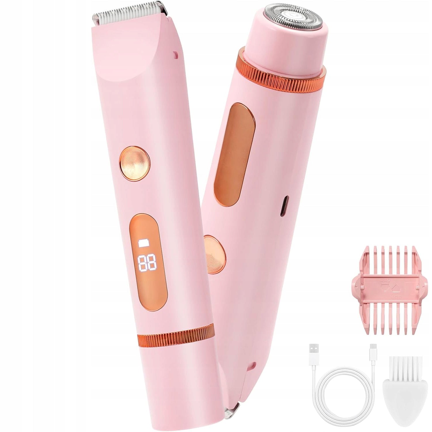 WET AND DRY HAIR CLIPPER FOR WOMEN, WATERPROOF Packaging status original