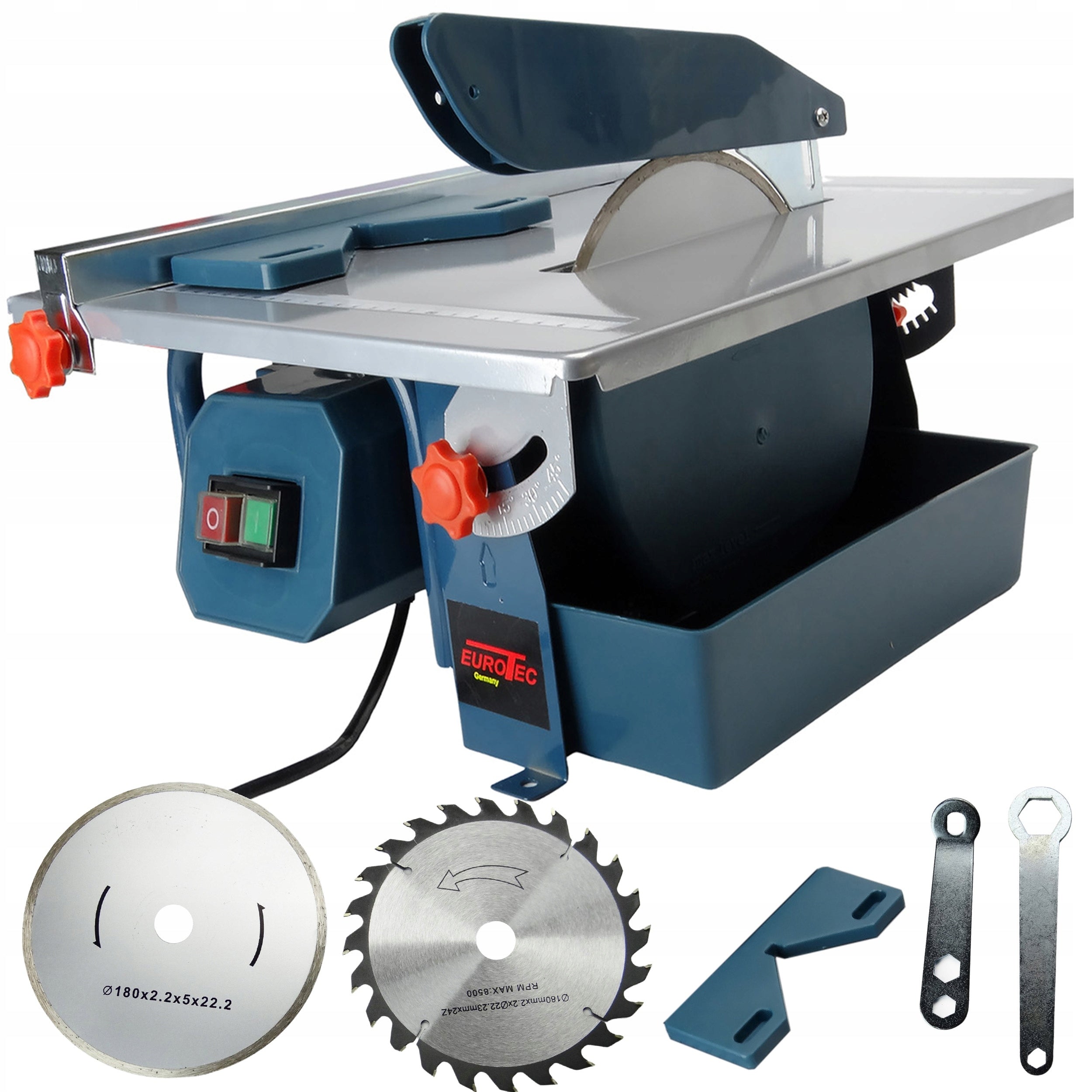 WET AND DRY TILE GLAZE CUTTER 2IN1 1800W WOOD Saw Brand Eurotec