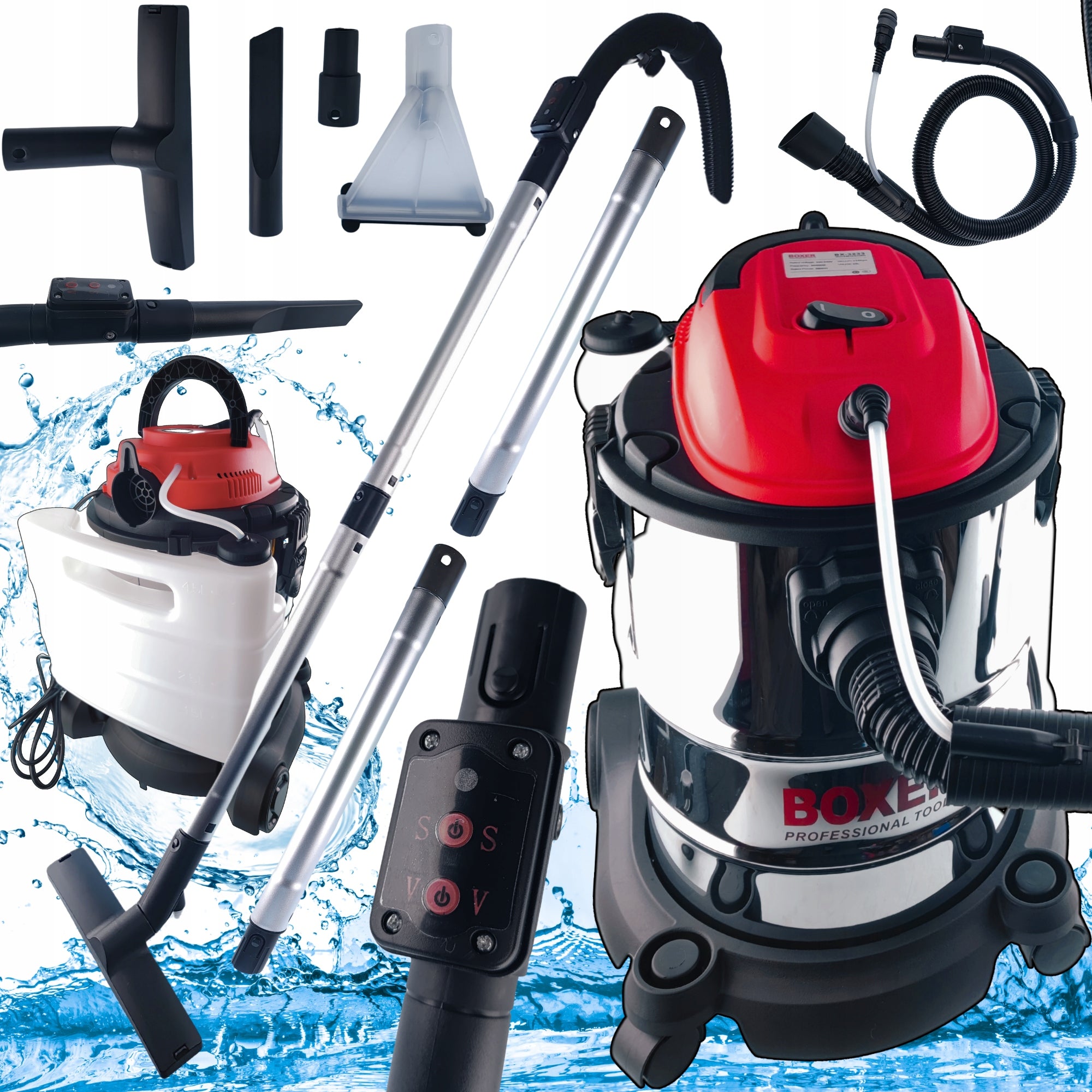 WET DRY SUCTION VACUUM CLEANER FOR UPHOLSTERY CARPETS 4IN1 2800W
