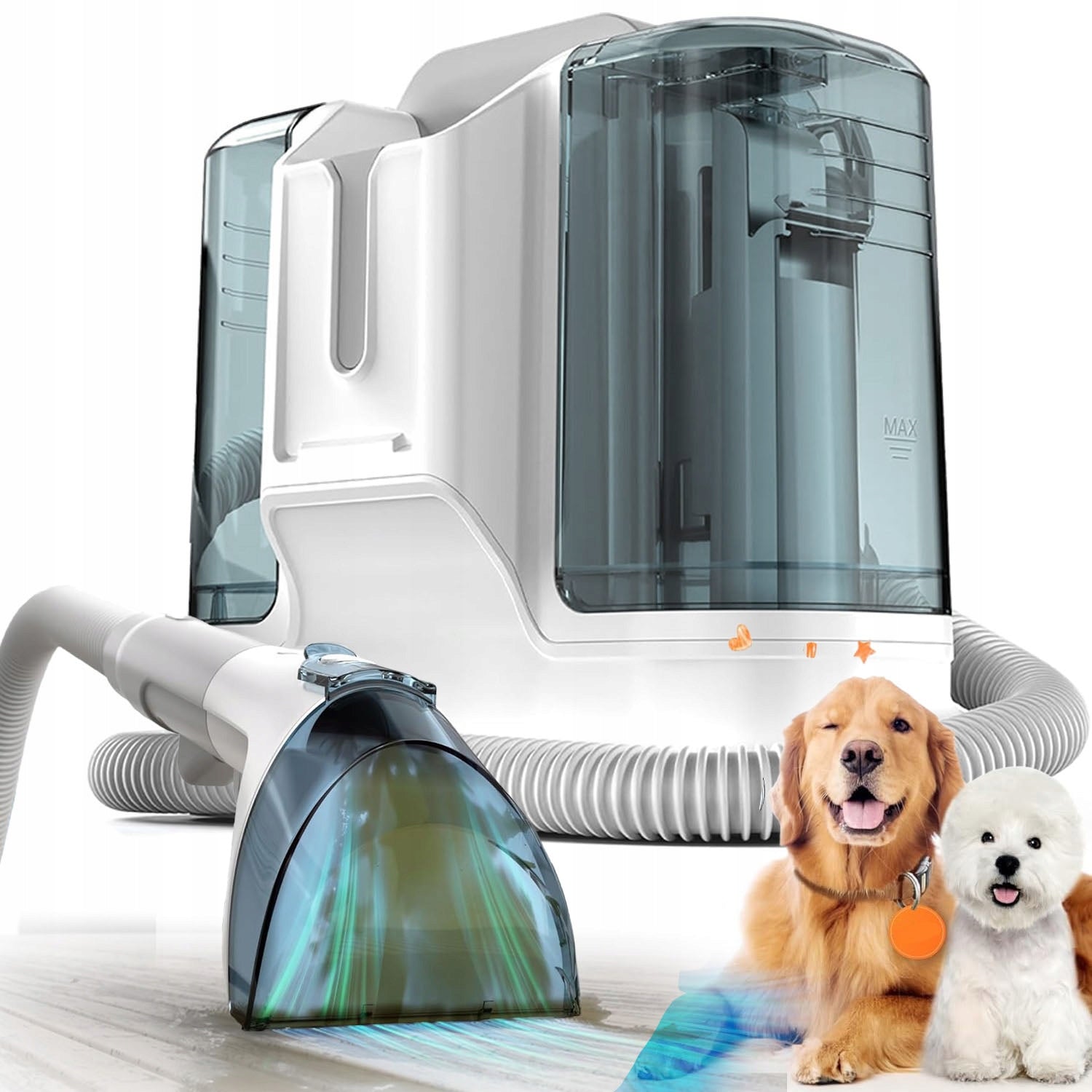 WET DRY VACUUM CLEANER 1.8L+0.6L 450W FOR UPHOLSTERY CARPETS 6 HEADS