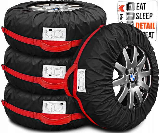 WHEEL COVERS CAR TIRES WATERPROOF STORAGE 13-17 INCHES x4