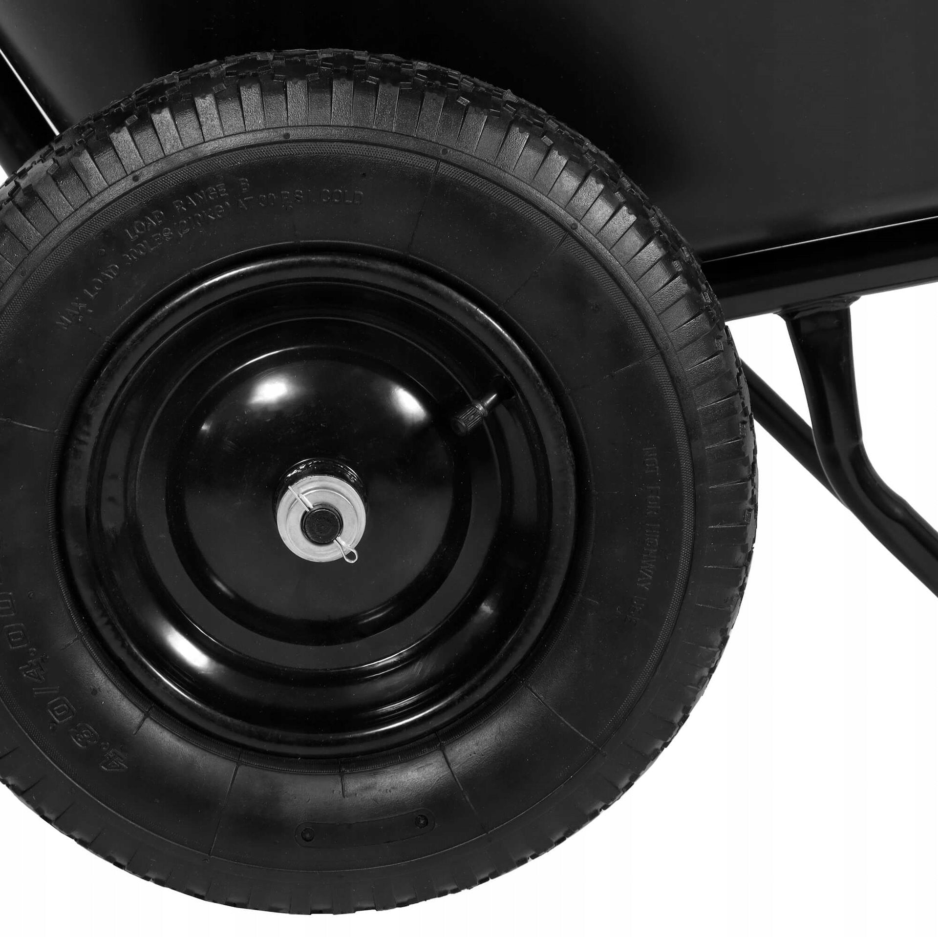 WHEELBARROW FEED TROLLEY CRADLE TWO-WHEELED GARDEN FLIP-FLOP FOR FEED 300L XXL Kind wheelbarrow