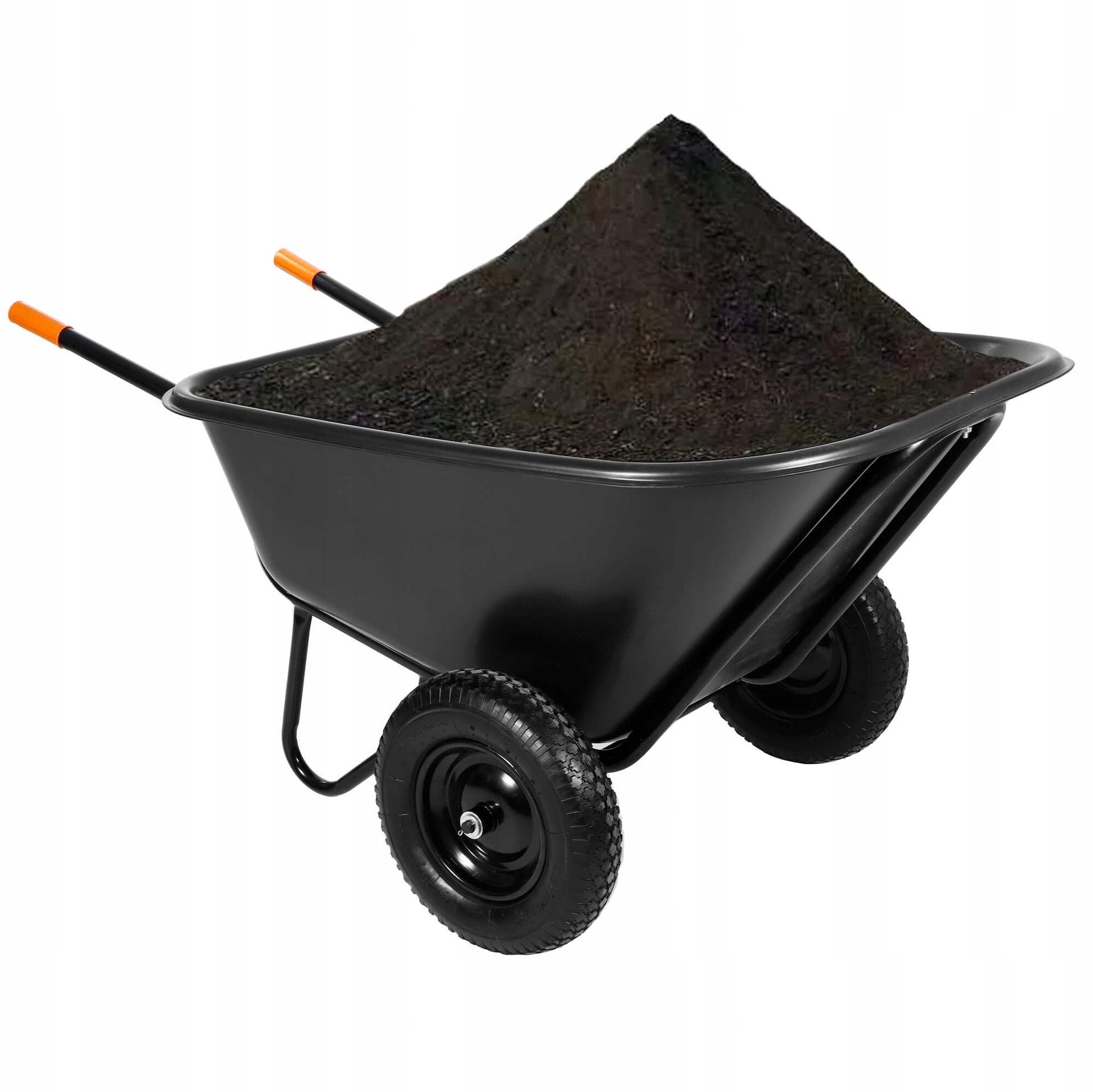 WHEELBARROW FEED TROLLEY CRADLE TWO-WHEELED GARDEN FLIP-FLOP FOR FEED 300L XXL Manufacturer code GA0013
