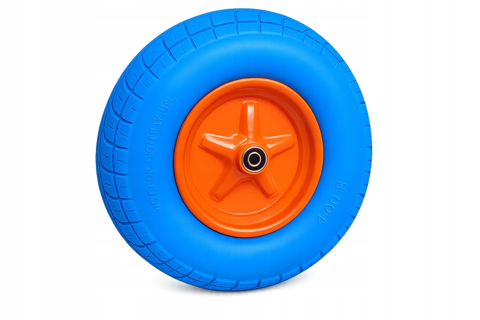 WHEELBARROW FULL TUBELESS AXLE WHEEL FOR WHEELBARROW TROLLEY 4.00/8 Manufacturer code Koło pełne 4.00-8 400