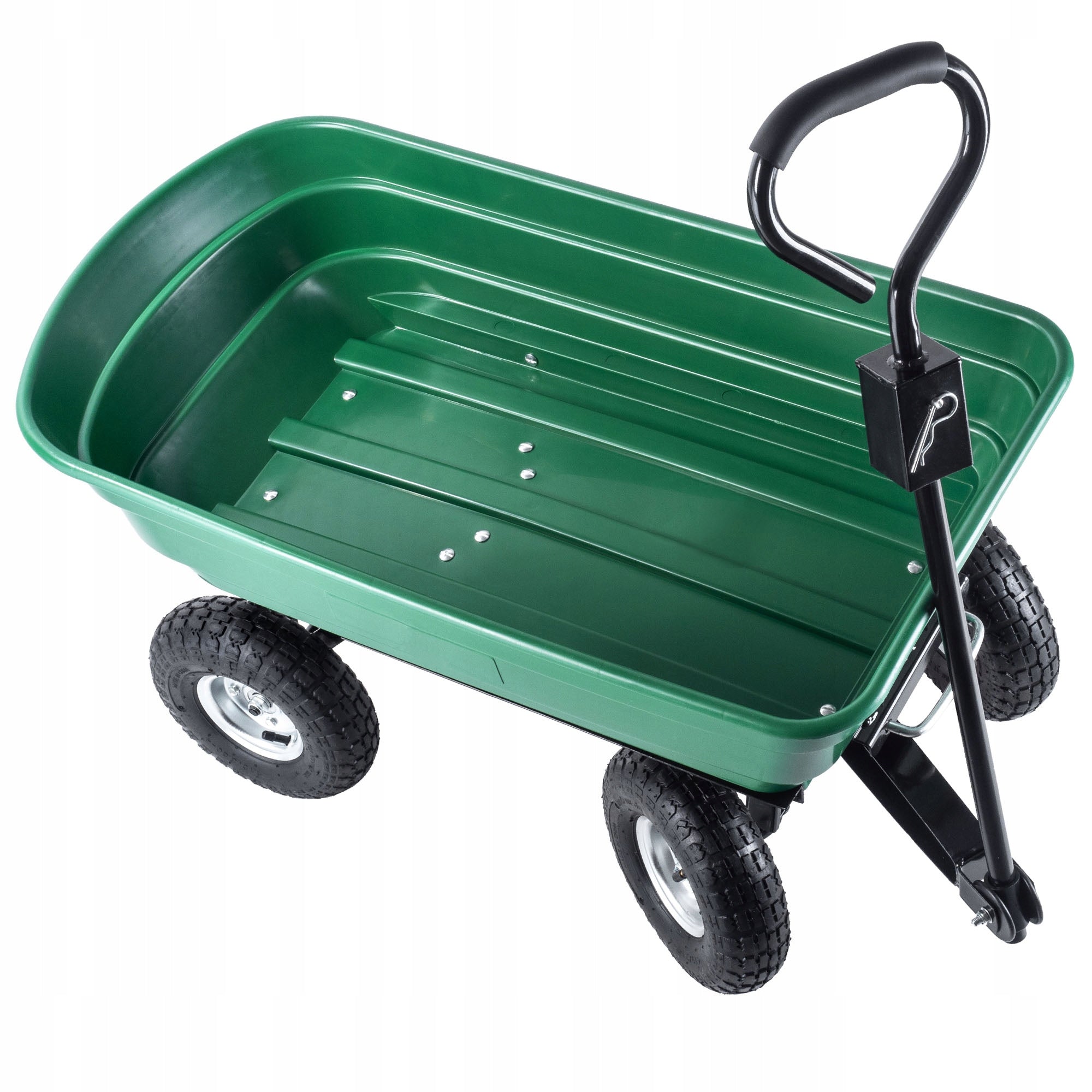 WHEELBARROW GARDEN TROLLEY 300kg TRANSPORT TIPPER STRONG WHEELBARROW TRAILER Kind trolley