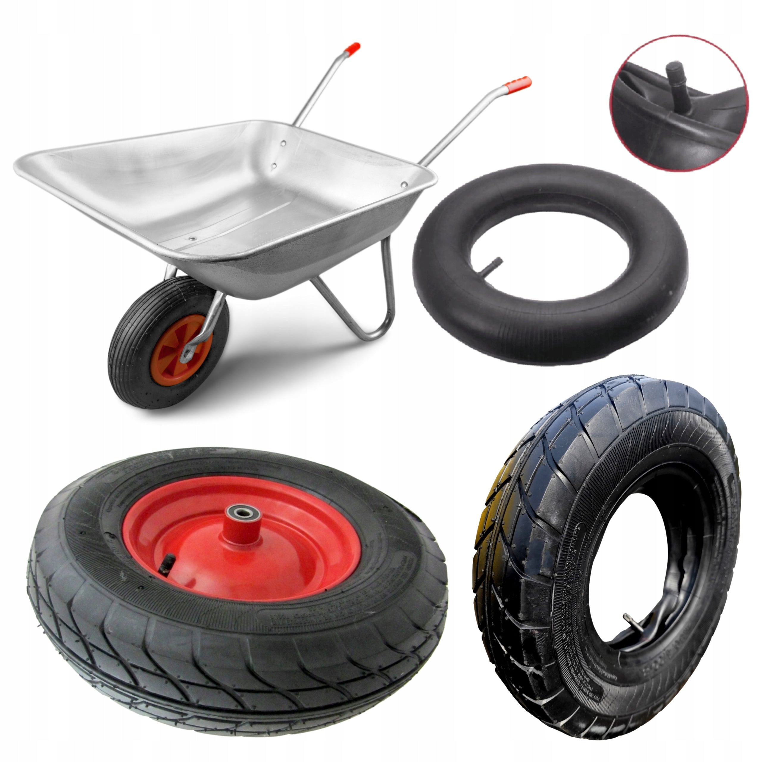 WHEELBARROW INNER TUBE TYRE 4.80/4.00-8 REINFORCED 6PR