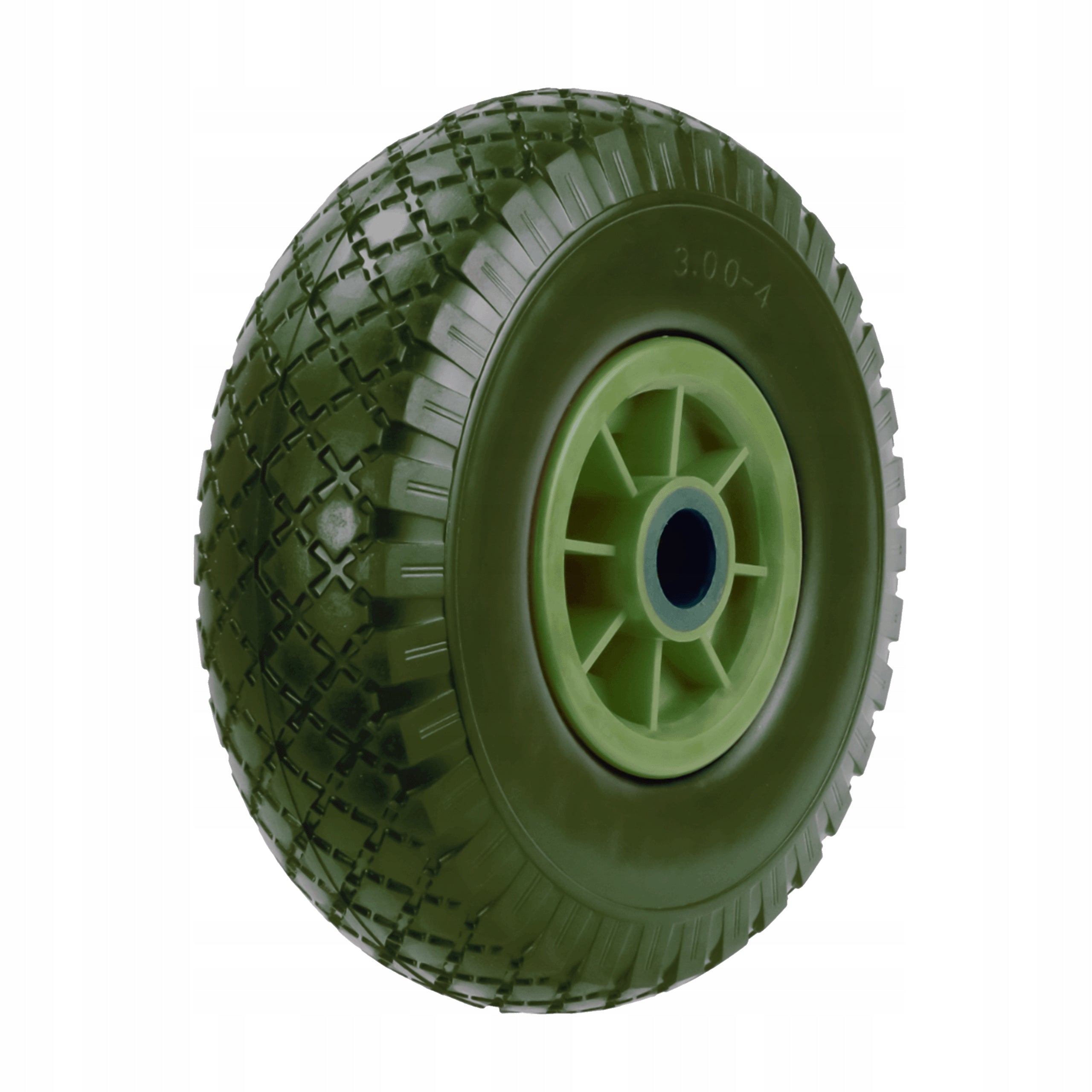 WHEELBARROW WHEEL FULL WHEELBARROW GARDEN TROLLEY TUBELESS 3.00-4 STRONG + AXLE Brand KRUMAD