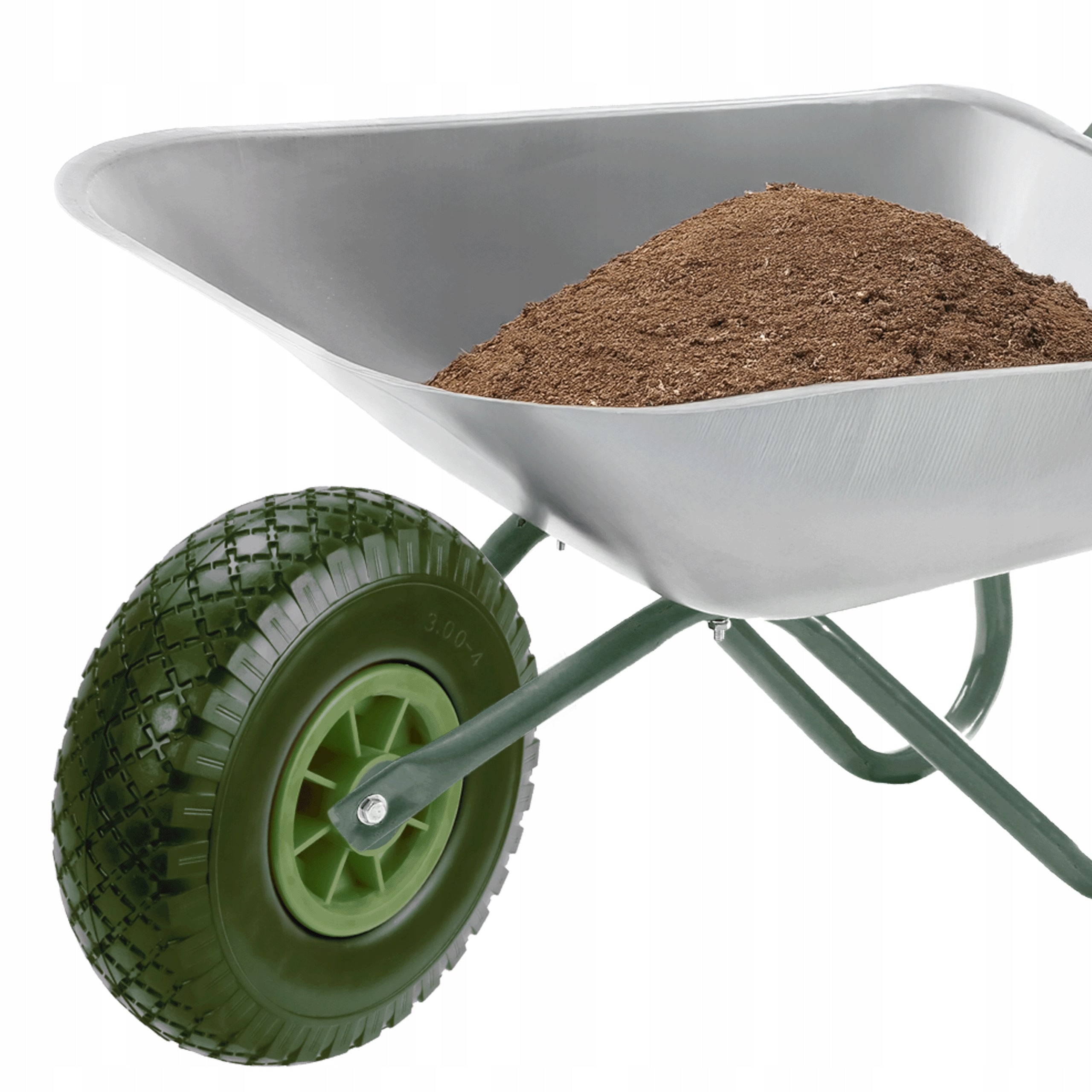 WHEELBARROW WHEEL FULL WHEELBARROW GARDEN TROLLEY TUBELESS 3.00-4 STRONG + AXLE Manufacturer code KOŁO PEŁNE DO TACZKI TACZEK WÓZKA OGRODOWEGO