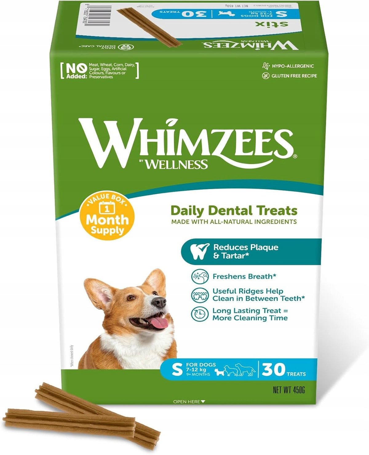 WHIMZEES Stix for dogs 7-12kg vegetarian-free stone