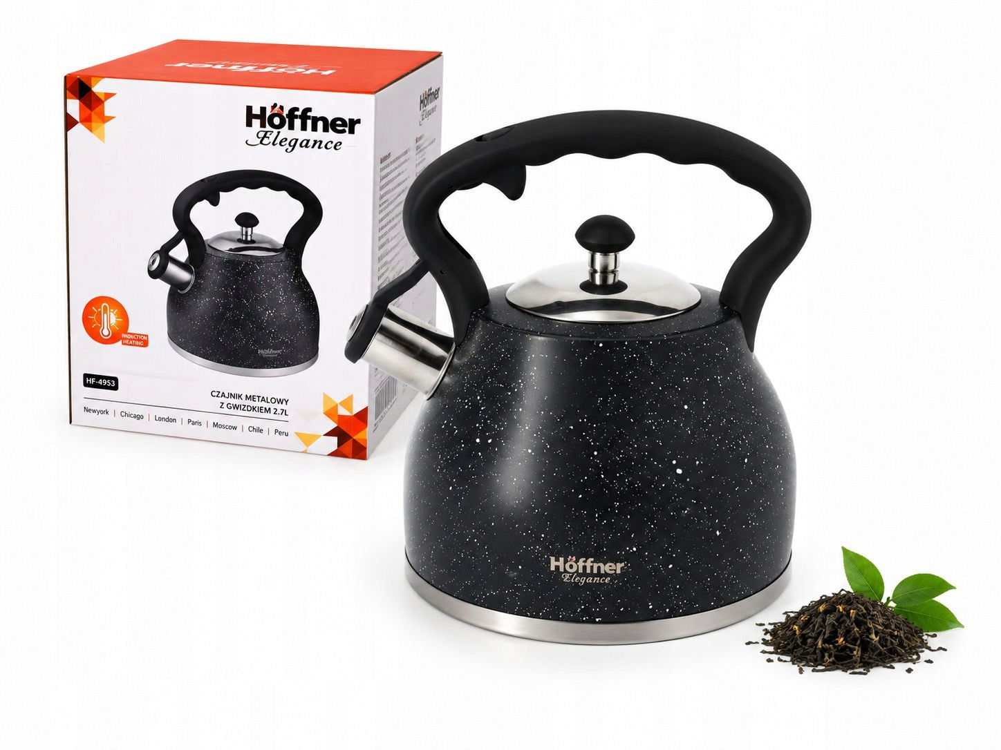 WHISTLING KETTLE 2,7L FOR INDUCTION, GAS & ALL HOBS | STAINLESS STEEL