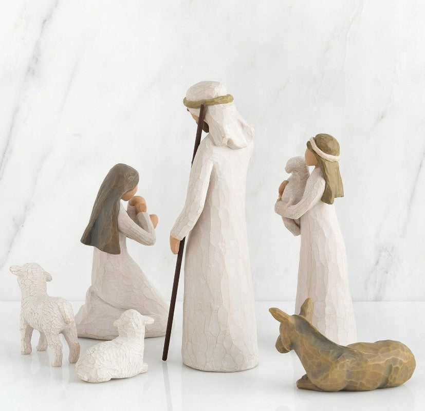 WHITE AND BROWN FIGURINES FOR NATIVITY SCENE CHRISTMAS HOLY FAMILY SHEIN Manufacturer code sh2308103259177307