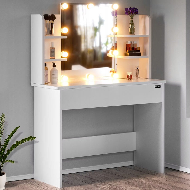 WHITE DRESSING TABLE COSMETIC WITH LED MIRROR Manufacturer code 995217