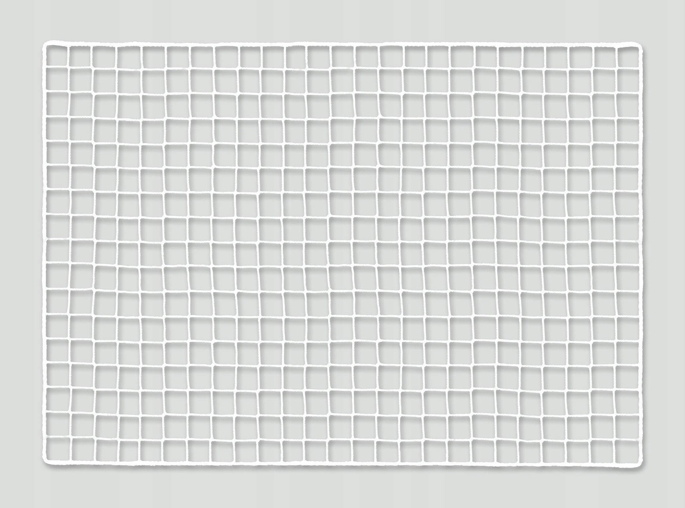 WHITE MESH WITH BRAIDED PROTECTION 100 x 215 cm Packaging status original