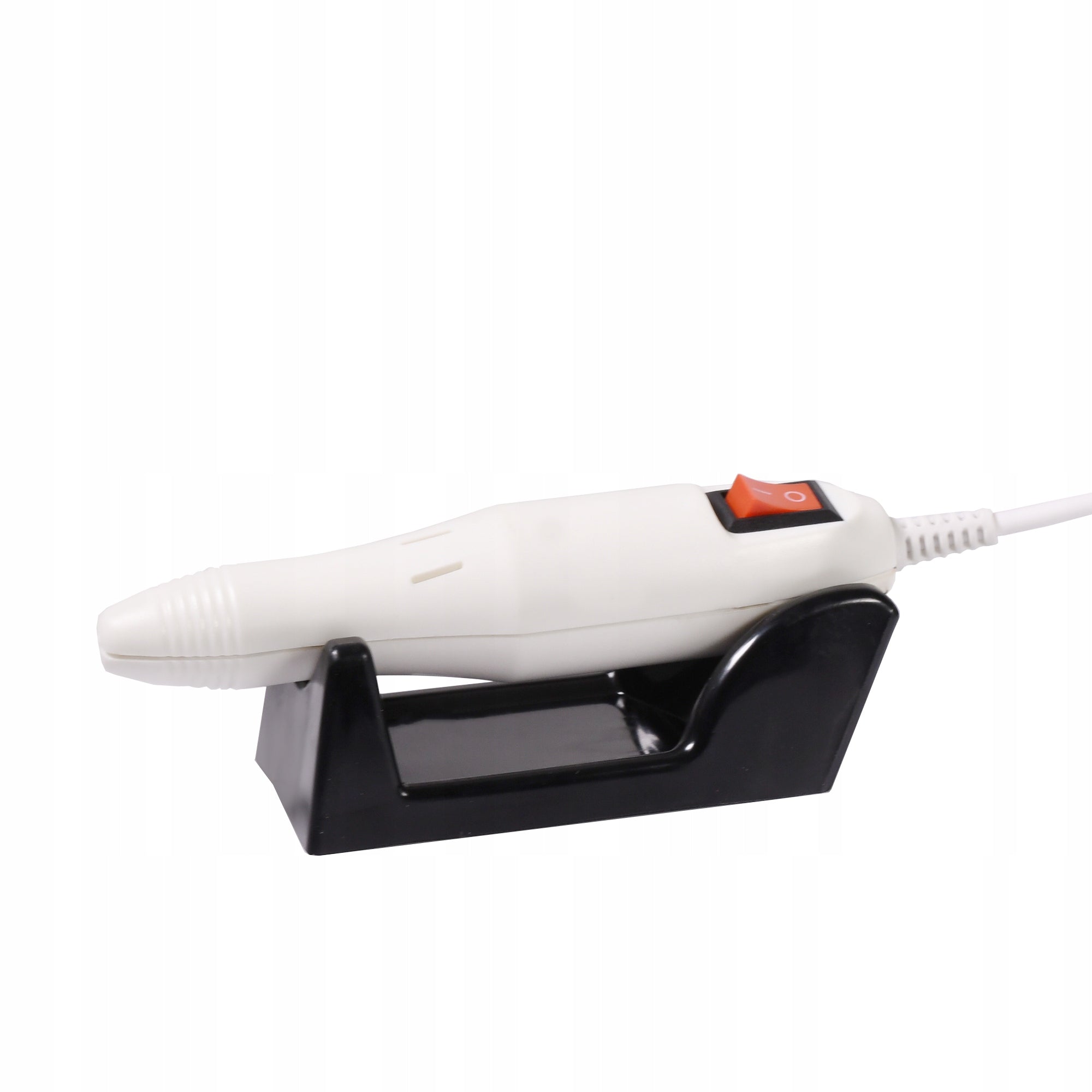 WHITE NAIL MILLING MACHINE FOR HYBRID GEL REMOVAL NAILS + CUTTERS Manufacturer code Frezarka z frezami nośnikiem i kapturkami