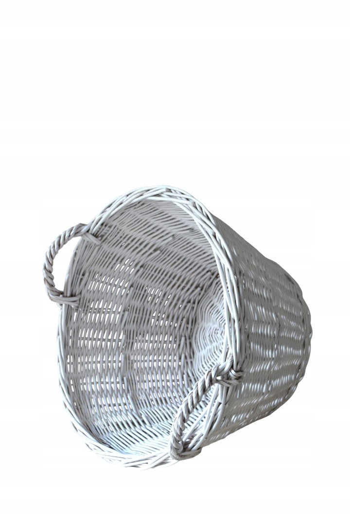 WICKER BASKET FOR HYONKA FI 40 cm , WHITE COLOR FOR CHRISTMAS TREE LIVE EAN (GTIN) 5904653937964