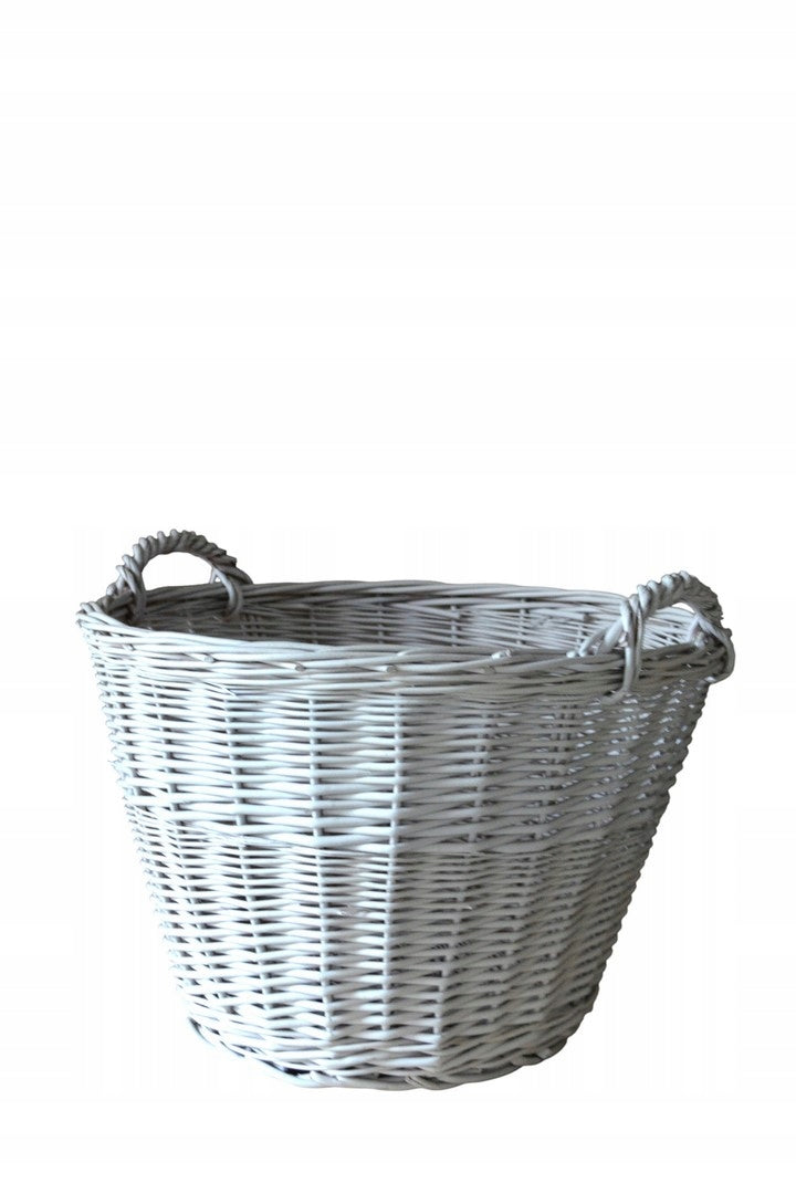 WICKER BASKET FOR HYONKA FI 40 cm , WHITE COLOR FOR CHRISTMAS TREE LIVE Manufacturer code KOSZCHOINKA19