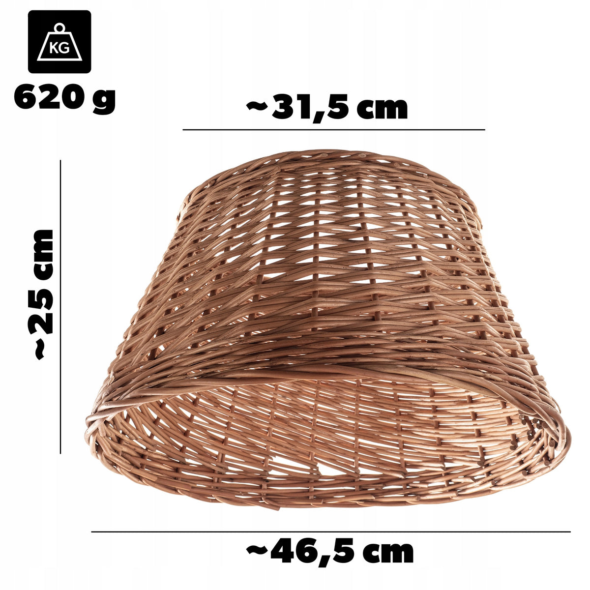 WICKER CHRISTMAS TREE STAND COVER 45 cm COVER BASKET NATURAL STAND Manufacturer code K11220