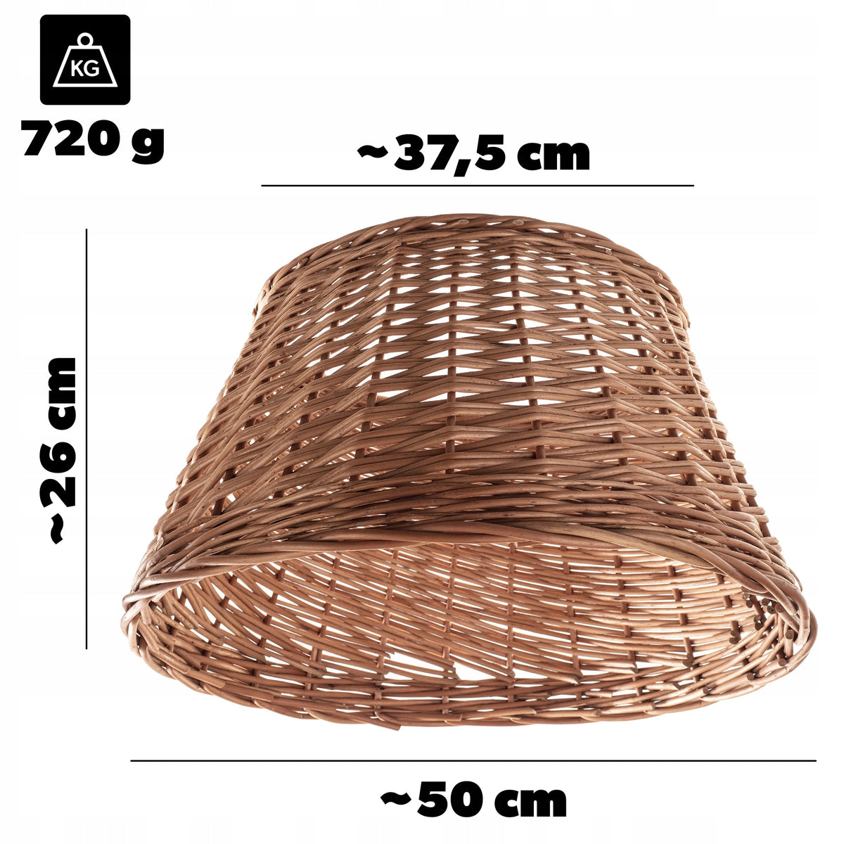 WICKER CHRISTMAS TREE STAND COVER 50 cm COVER BASKET NATURAL STAND Manufacturer code K11221