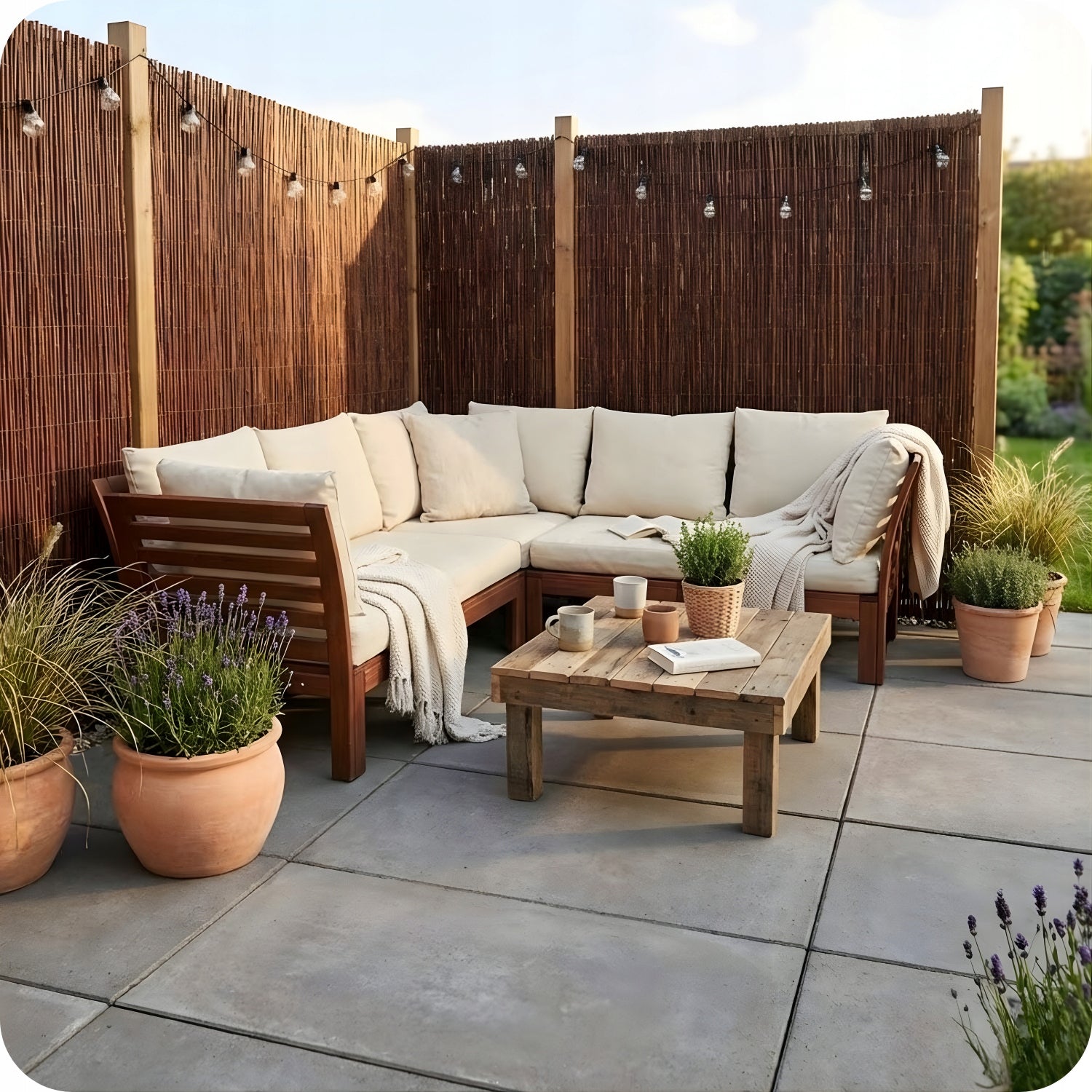 WICKER MAT 100x500cm BALCONY COVER DENSE Polish PRODUCT 100% WICKER Length 100 cm