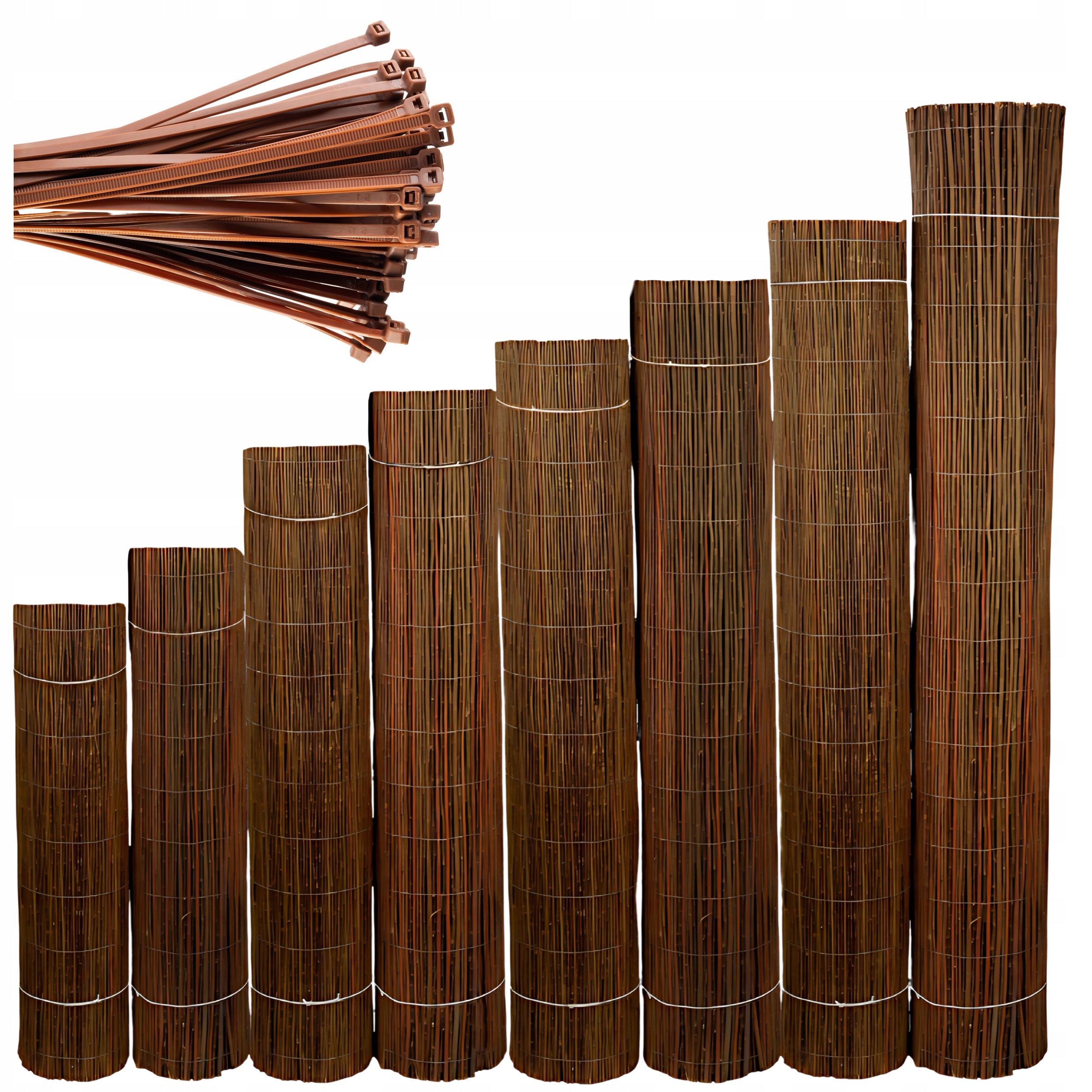 WICKER MAT 120x300cm WICKER POLISH MANUFACTURER DENSE COVER FOR BALCONY