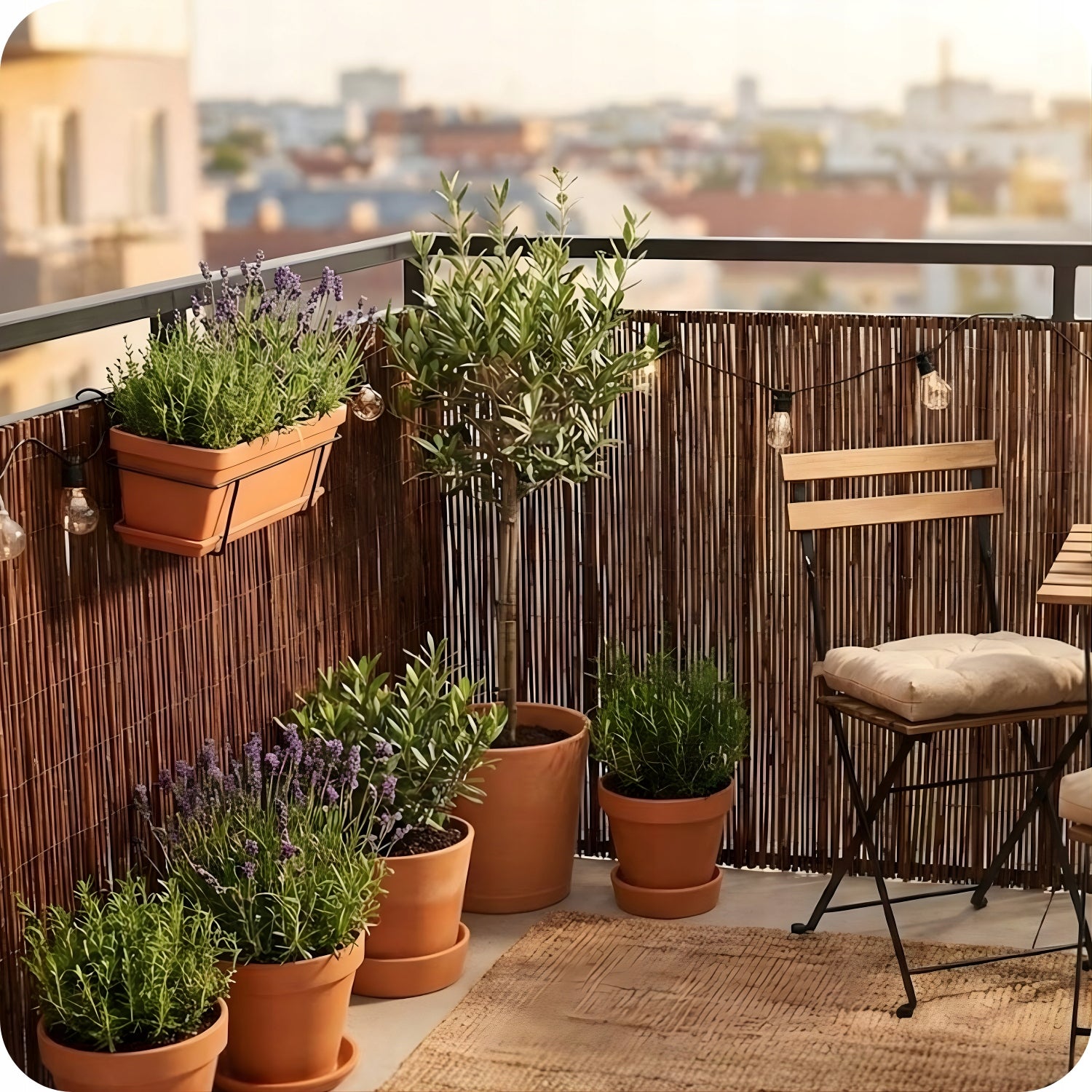WICKER MAT 180x500cm WICKER POLISH MANUFACTURER DENSE COVER FOR BALCONY Kind cover, mat