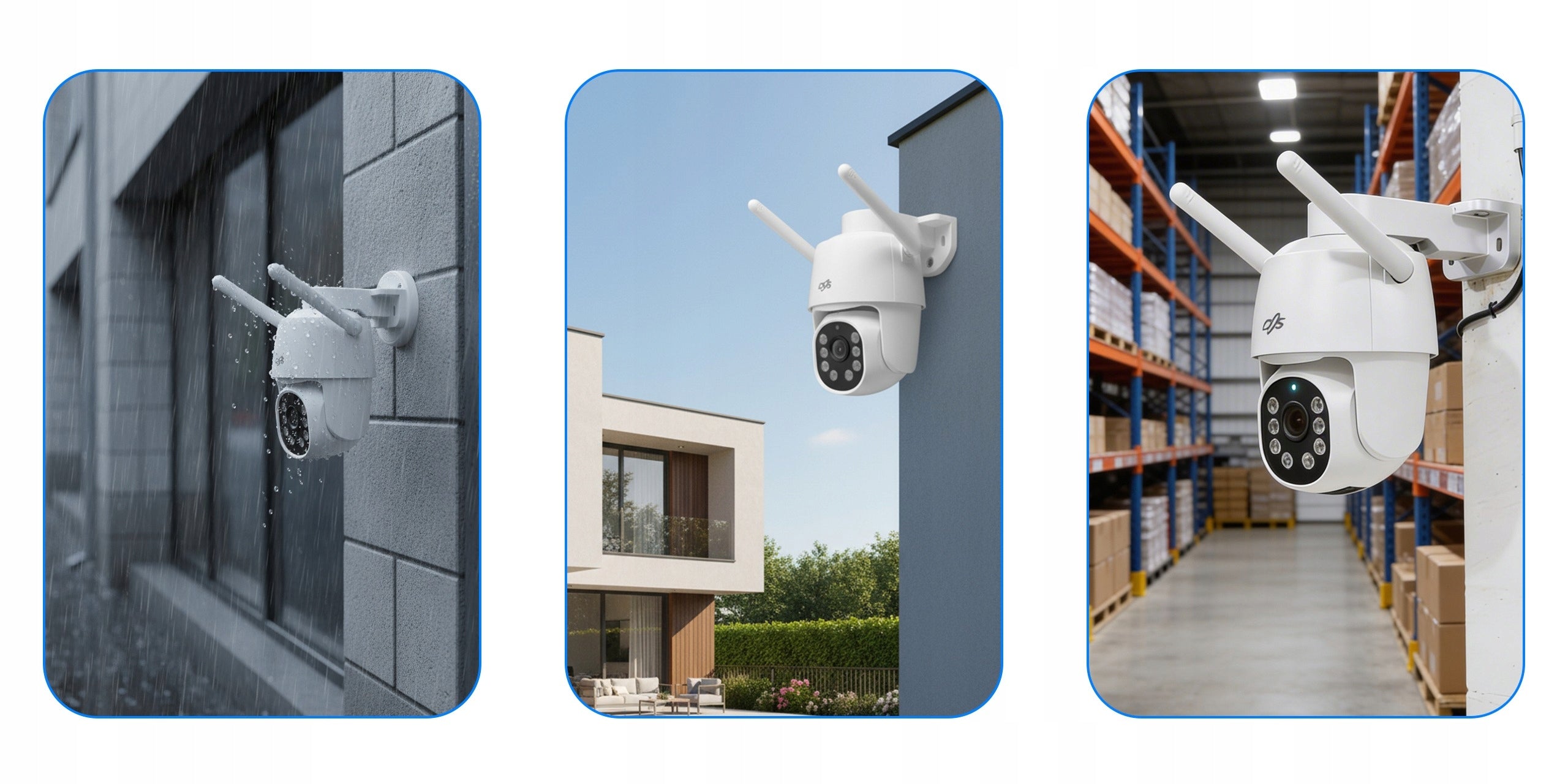WIFI CAMERA EXTERNAL ROTATING 5Mpx 4xZOOM ONVIF MICROPHONE SPEAKER DVS Manufacturer code DVS-SDIP5036EC-IRW