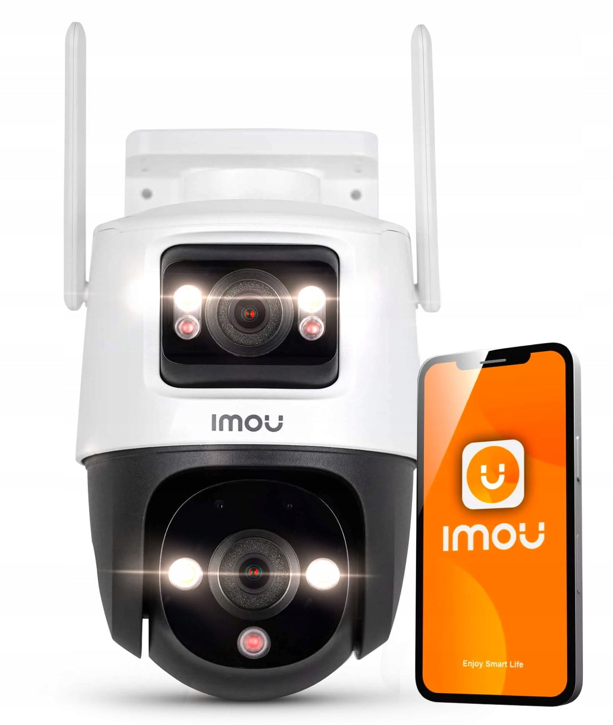 WIFI Camera Rotating IMOU 10MPx Cruiser Dual 5MP+5MP External DualLight