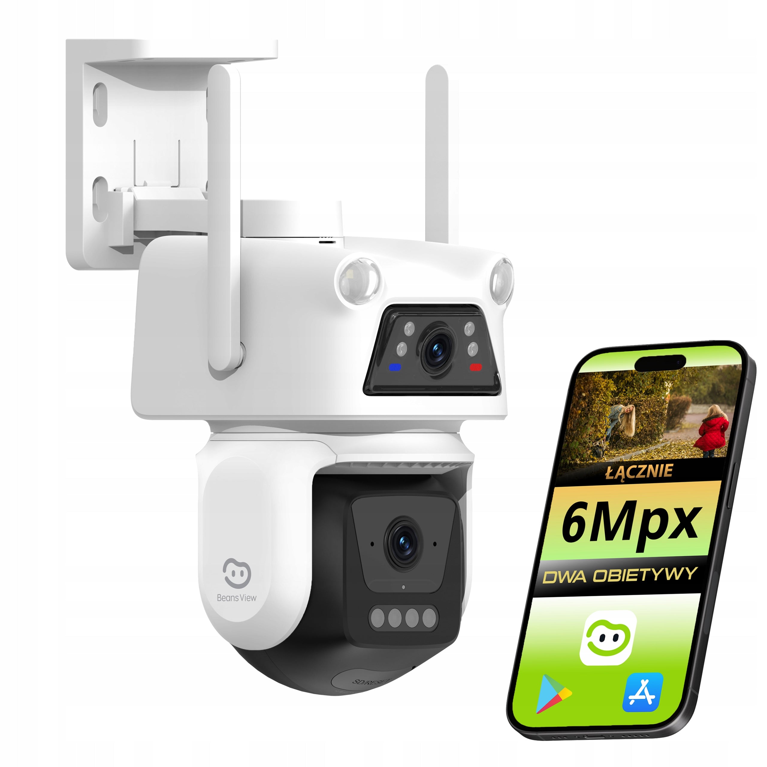WIFI OUTDOOR ROTARY CAMERA 6 Mpx DUAL 2X 3Mpx BEANSVIEW PTZ EZVIZ