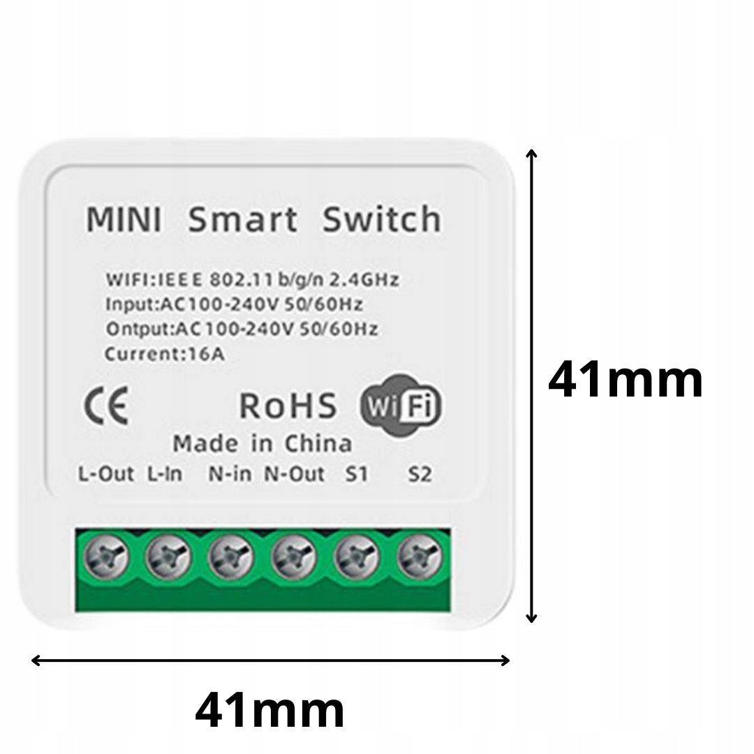 WIFI RELAY TUYA Recessed Switch 16A Smart Life Light Driver Manufacturer code Inteligentny włącznik do puszki przekaźnik