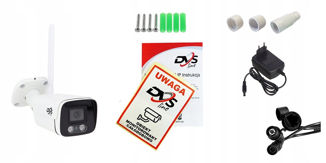 WIFI WIRELESS CAMERA IP 5MPX 2K IR20 METAL OUTDOOR AUDIO SMART DVS Product weight with unit packaging 0.6 kg