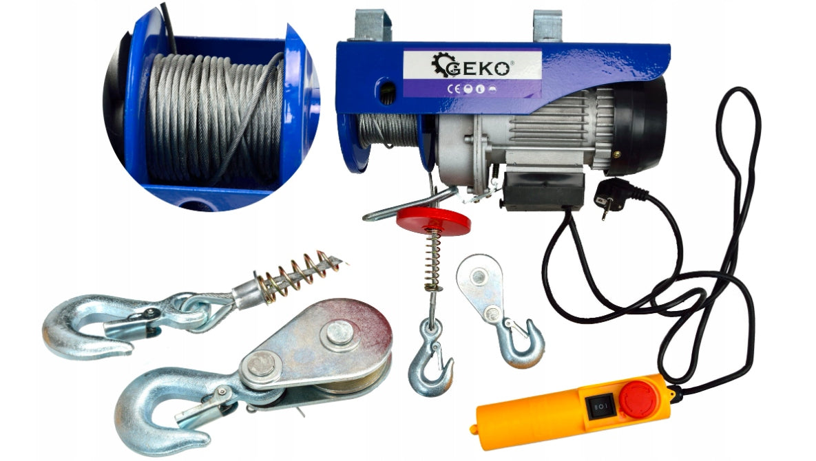 WINCH 230V ELECTRIC ROPE CONSTRUCTION workshop 300KG Packaging status original