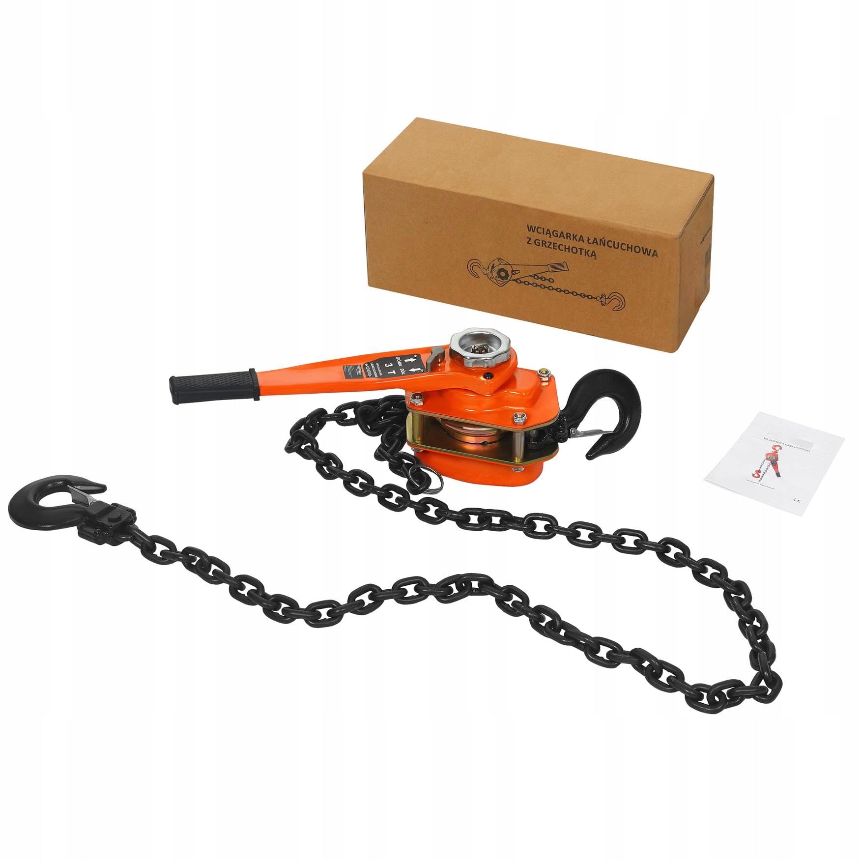 WINCH CHAIN WINCH MANUAL RUKCUG 3T KIFOR RATCHET 2 HOOKS 3M