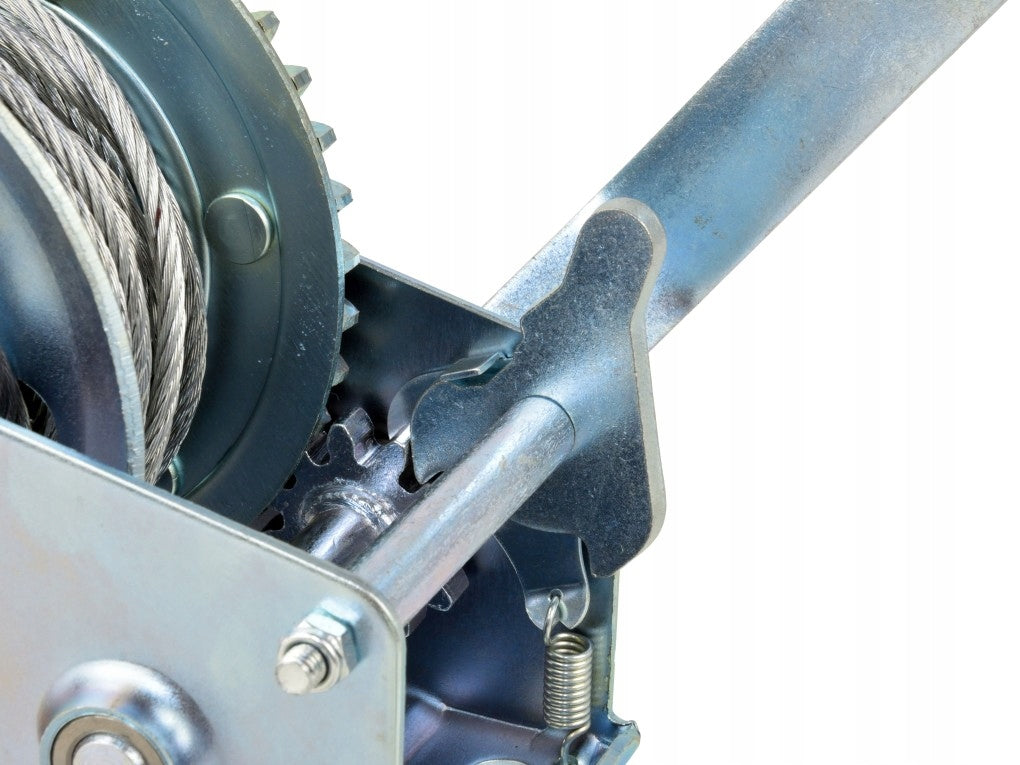 WINCH MANUAL WINCH CRANK 450kg 10m CABLE Power supply handheld