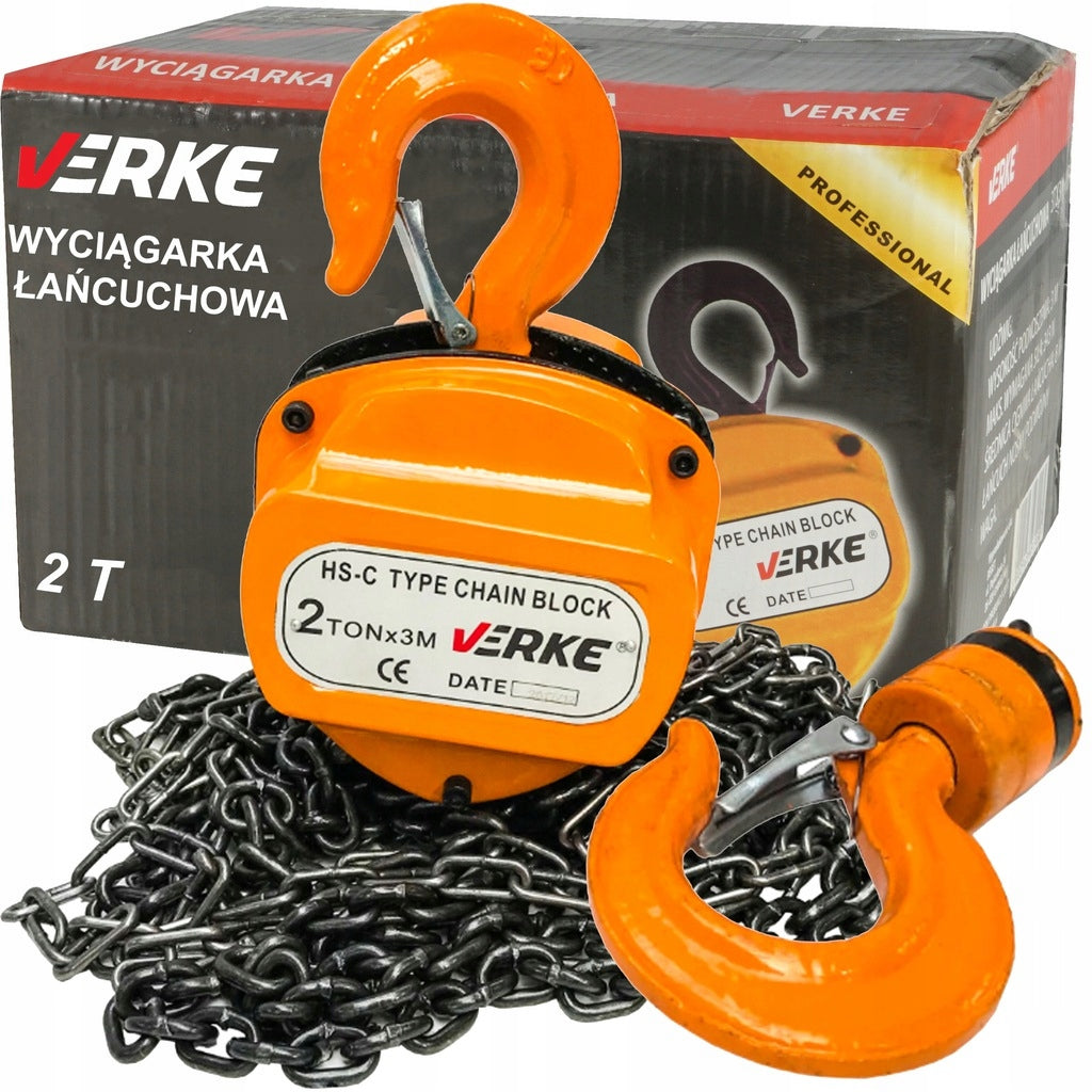 WINCH MOTOR HOIST CHAIN MANUAL HOIST 2T STRONG Brand Verke